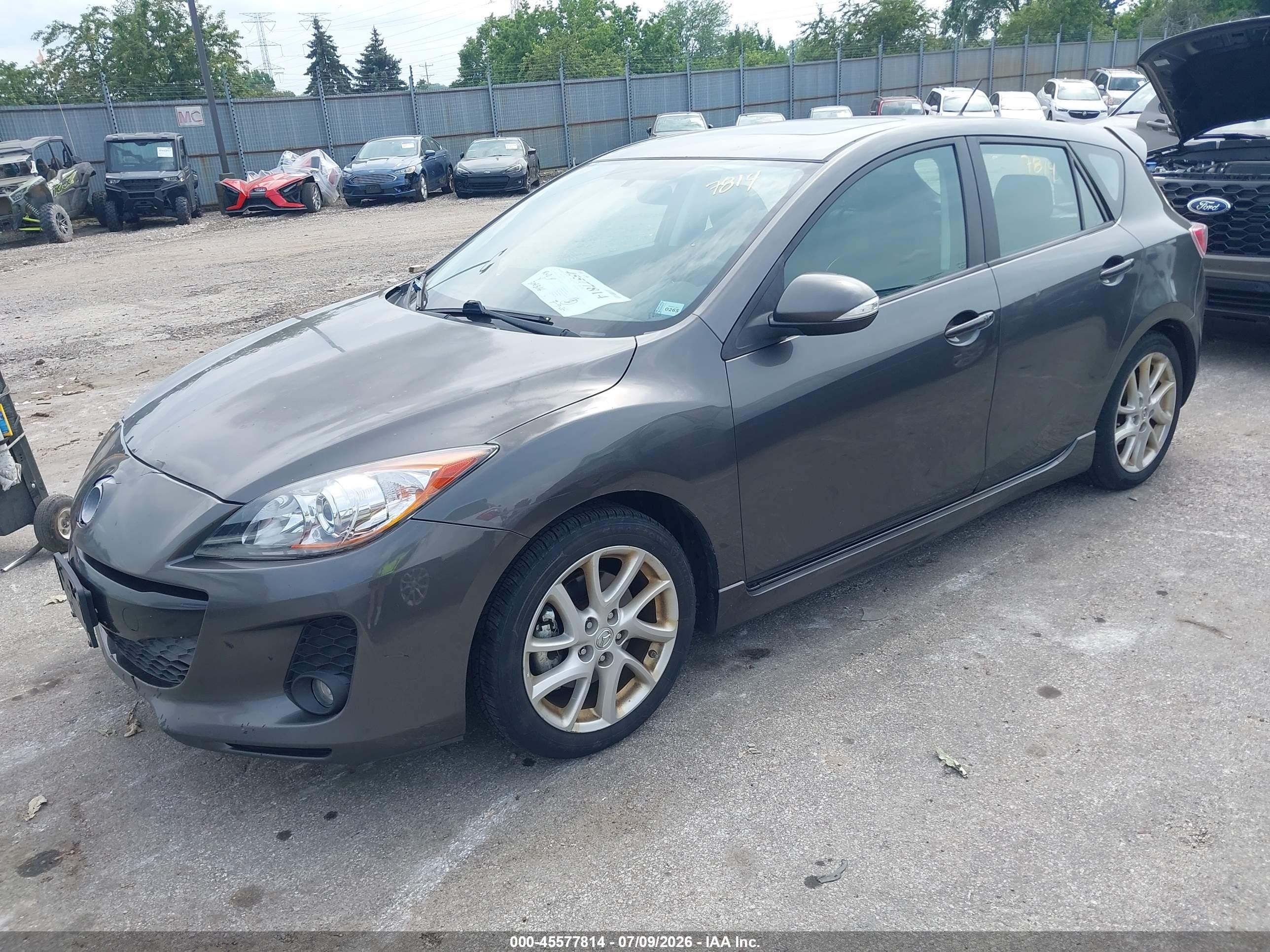 2012 Mazda Mazda3 S Grand Touring Gray vin: JM1BL1M58C1562173