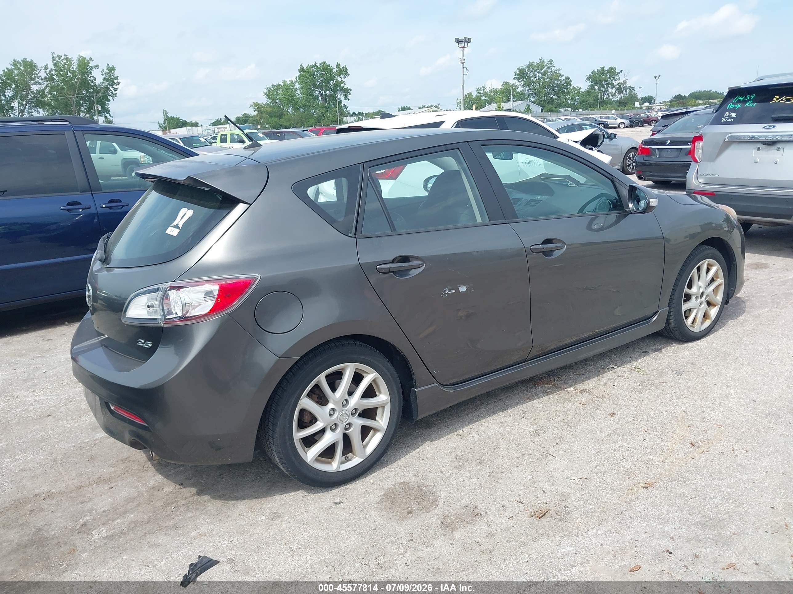 2012 Mazda Mazda3 S Grand Touring Gray vin: JM1BL1M58C1562173