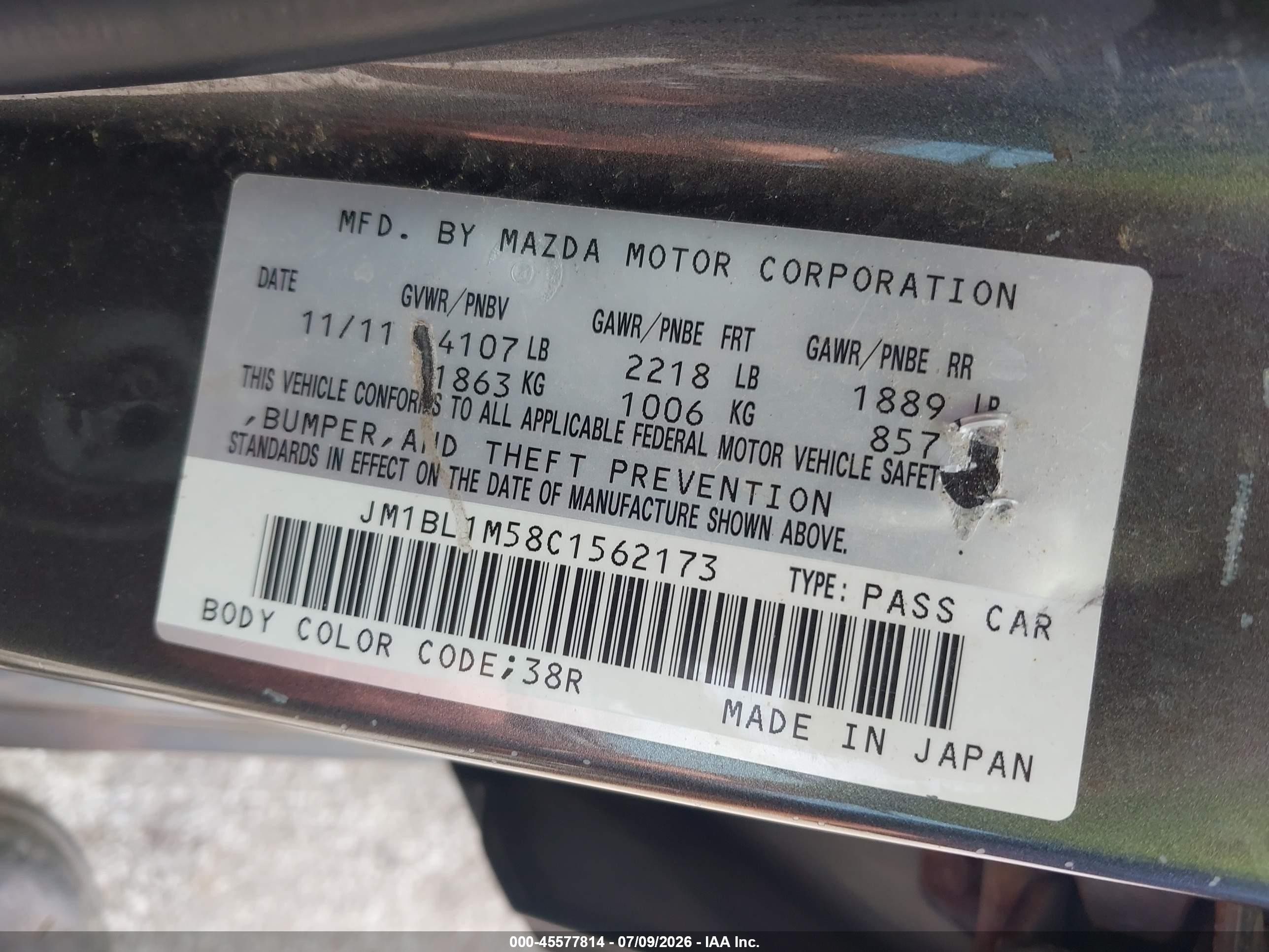 2012 Mazda Mazda3 S Grand Touring Gray vin: JM1BL1M58C1562173