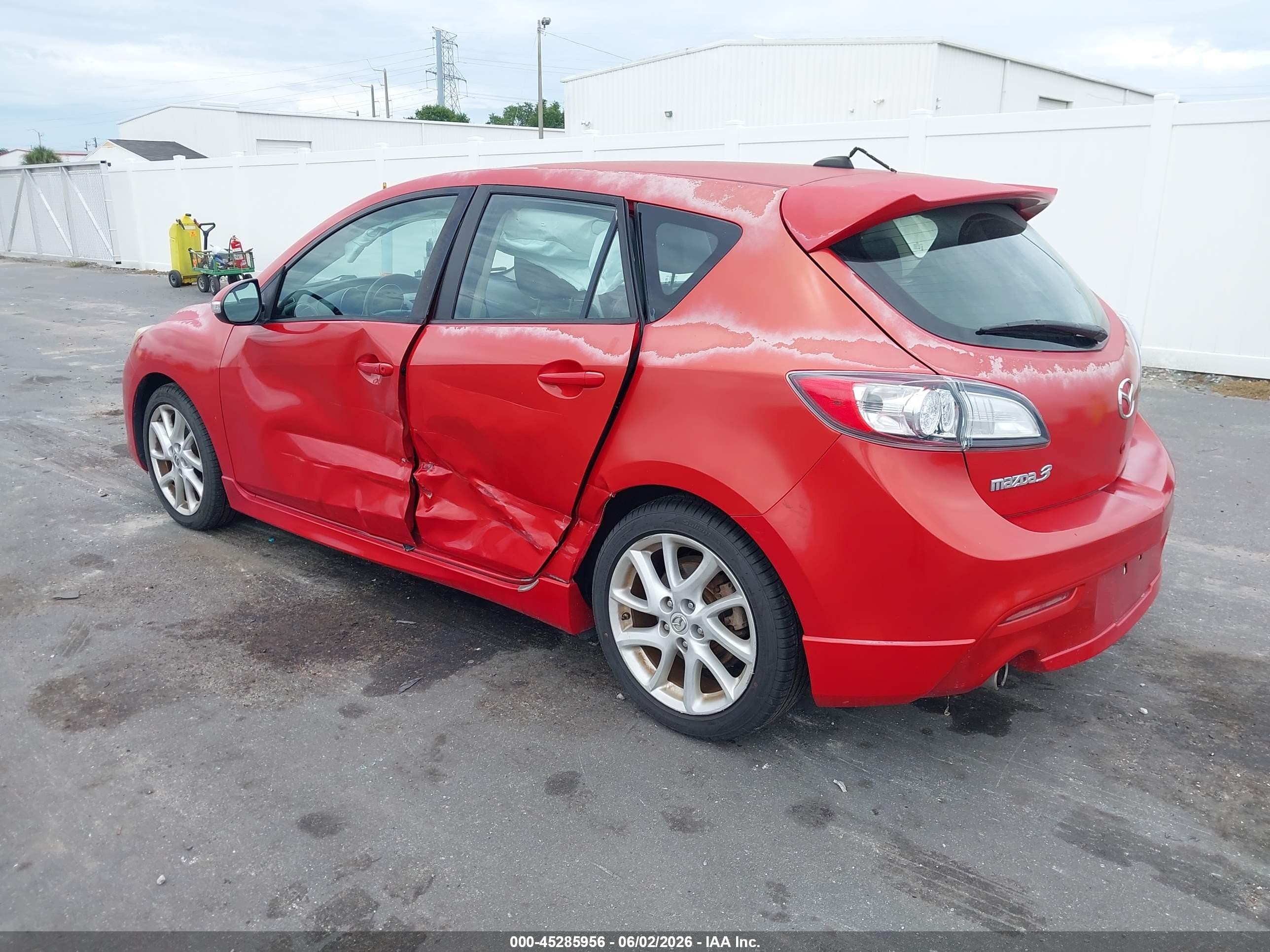 2012 Mazda Mazda3 S Grand Touring Красный vin: JM1BL1M58C1633470