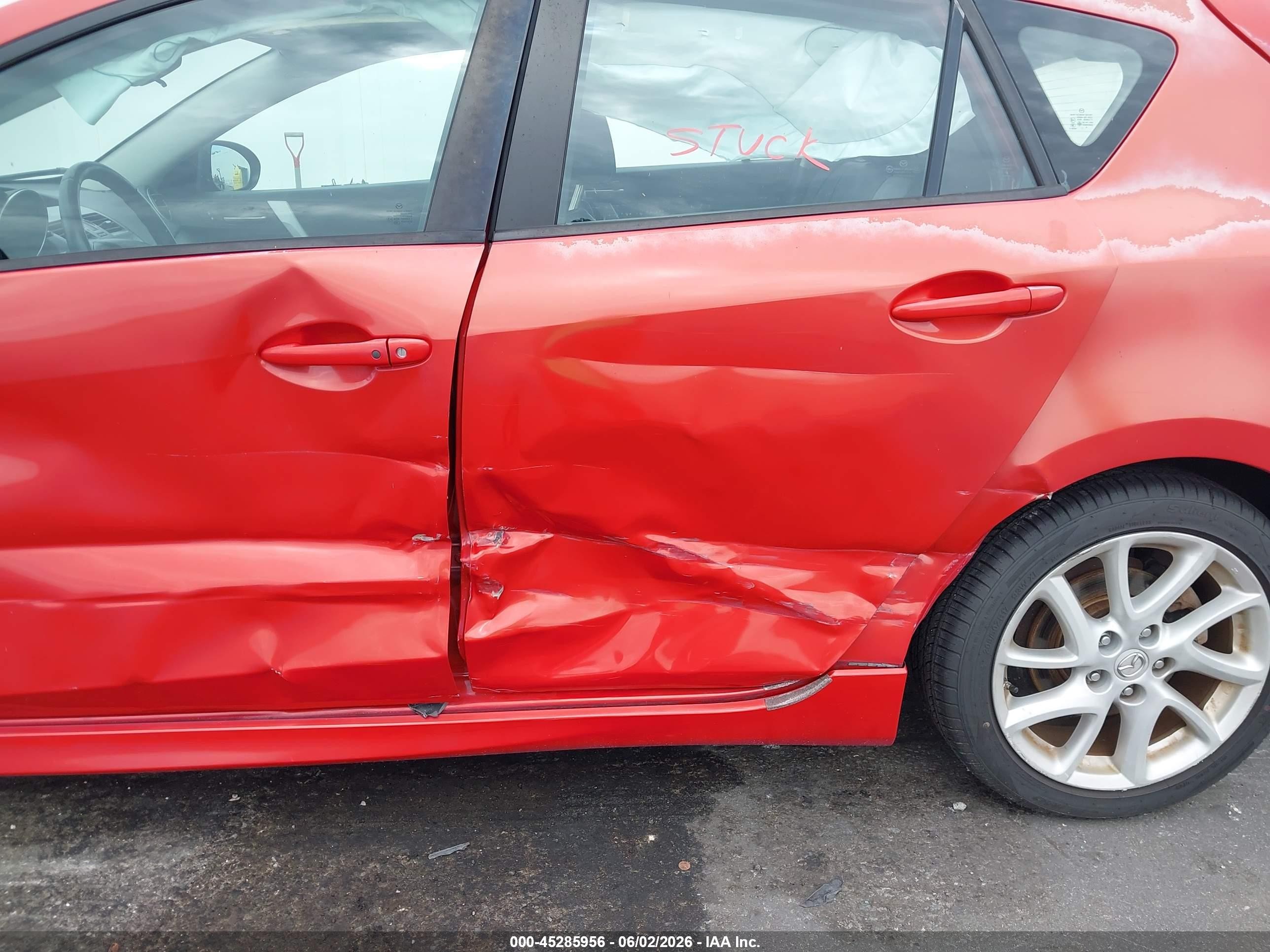 2012 Mazda Mazda3 S Grand Touring Красный vin: JM1BL1M58C1633470