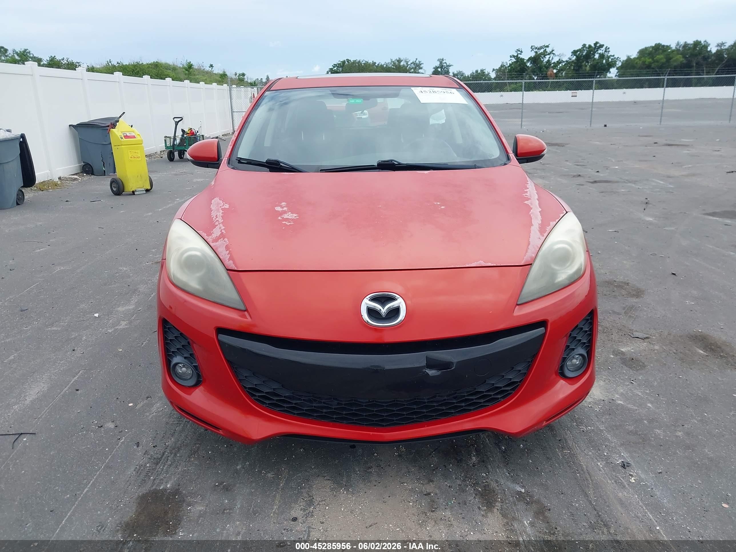 2012 Mazda Mazda3 S Grand Touring Красный vin: JM1BL1M58C1633470