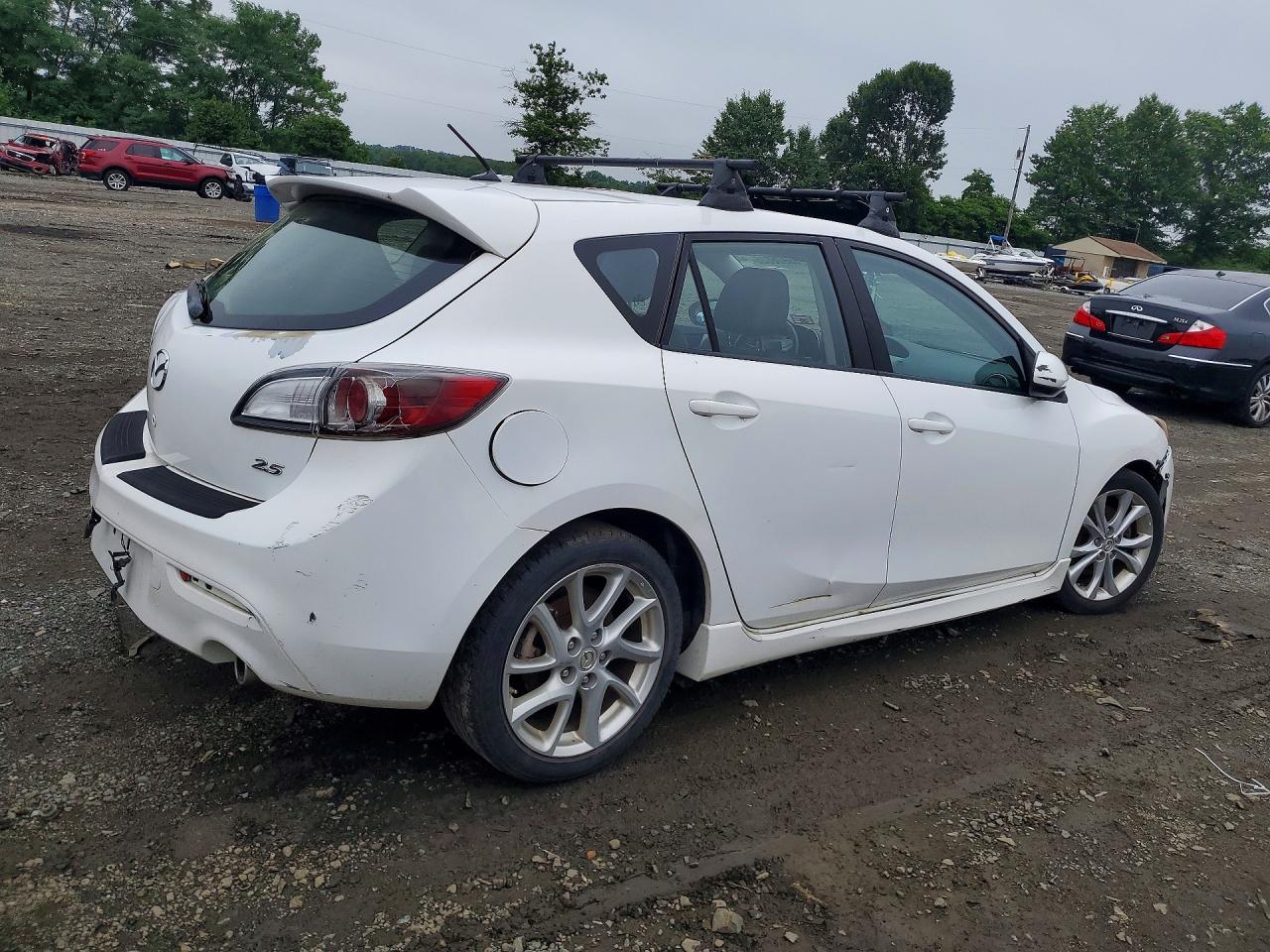 2012 Mazda 3 S White vin: JM1BL1M62C1508120