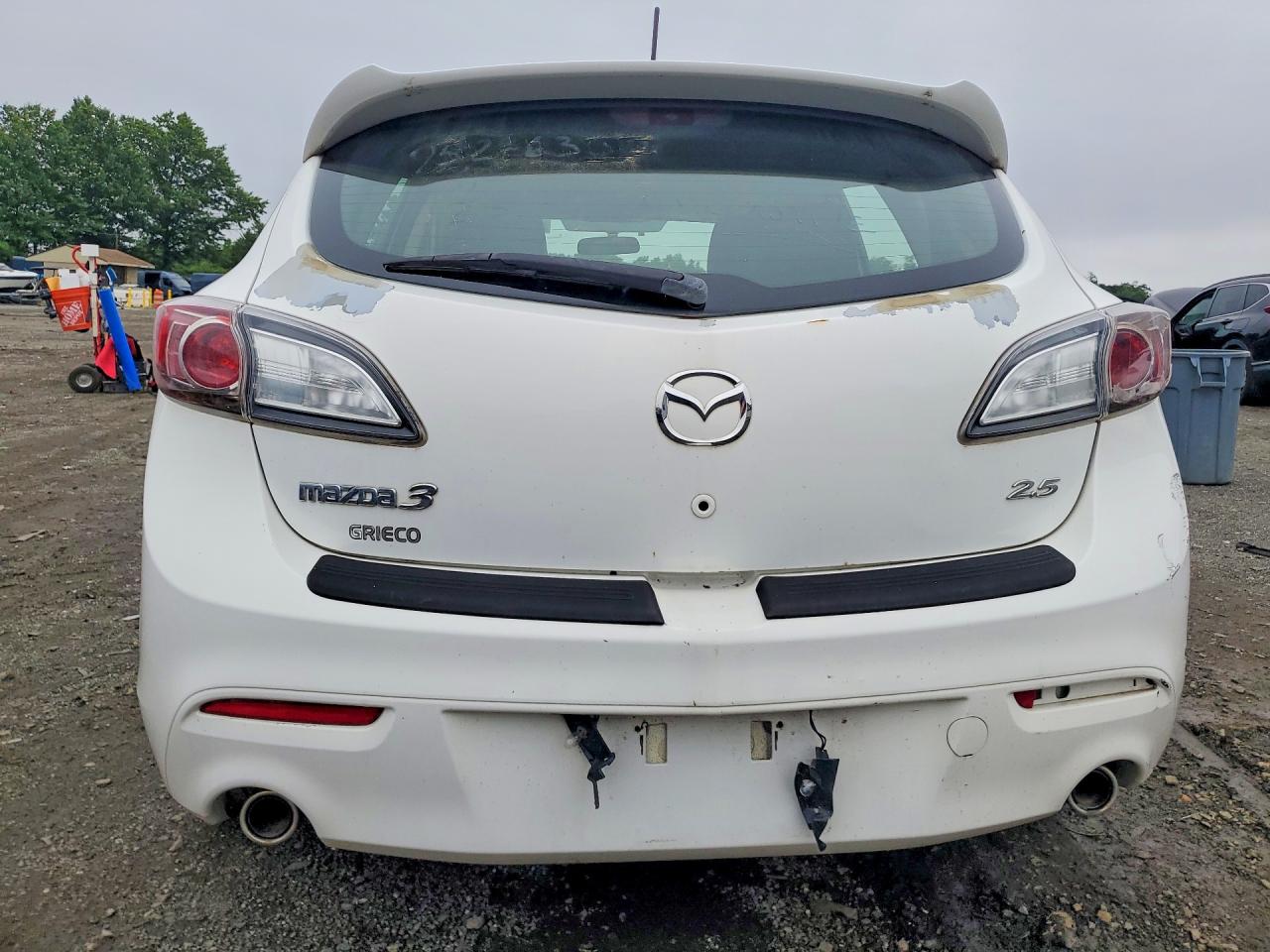 2012 Mazda 3 S White vin: JM1BL1M62C1508120