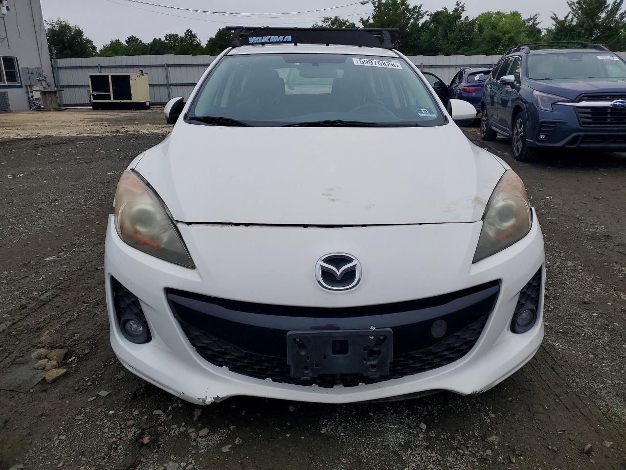 2012 Mazda 3 S White vin: JM1BL1M62C1508120