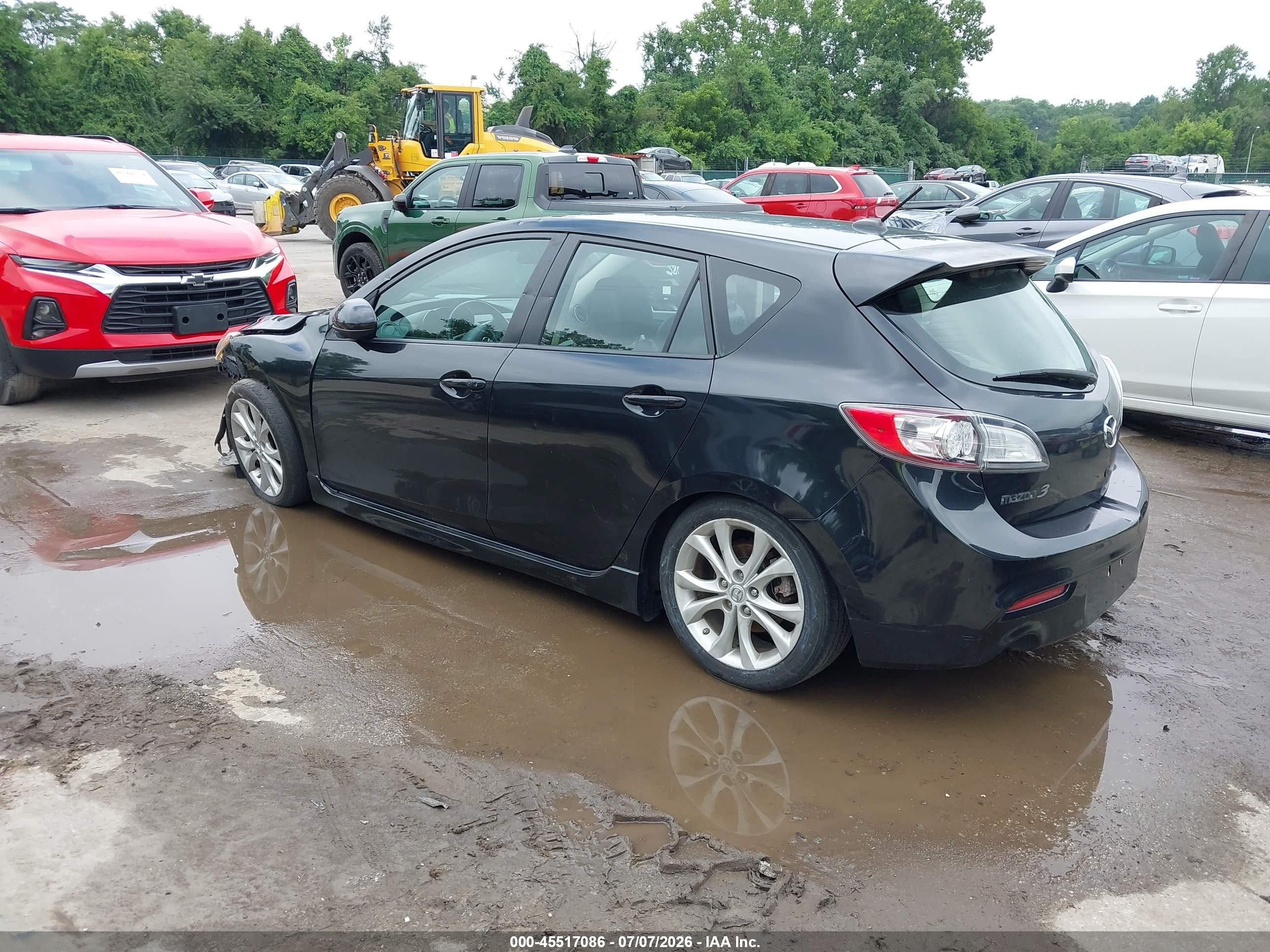 2011 Mazda Mazda3 S Grand Touring Черный vin: JM1BL1M67B1393125