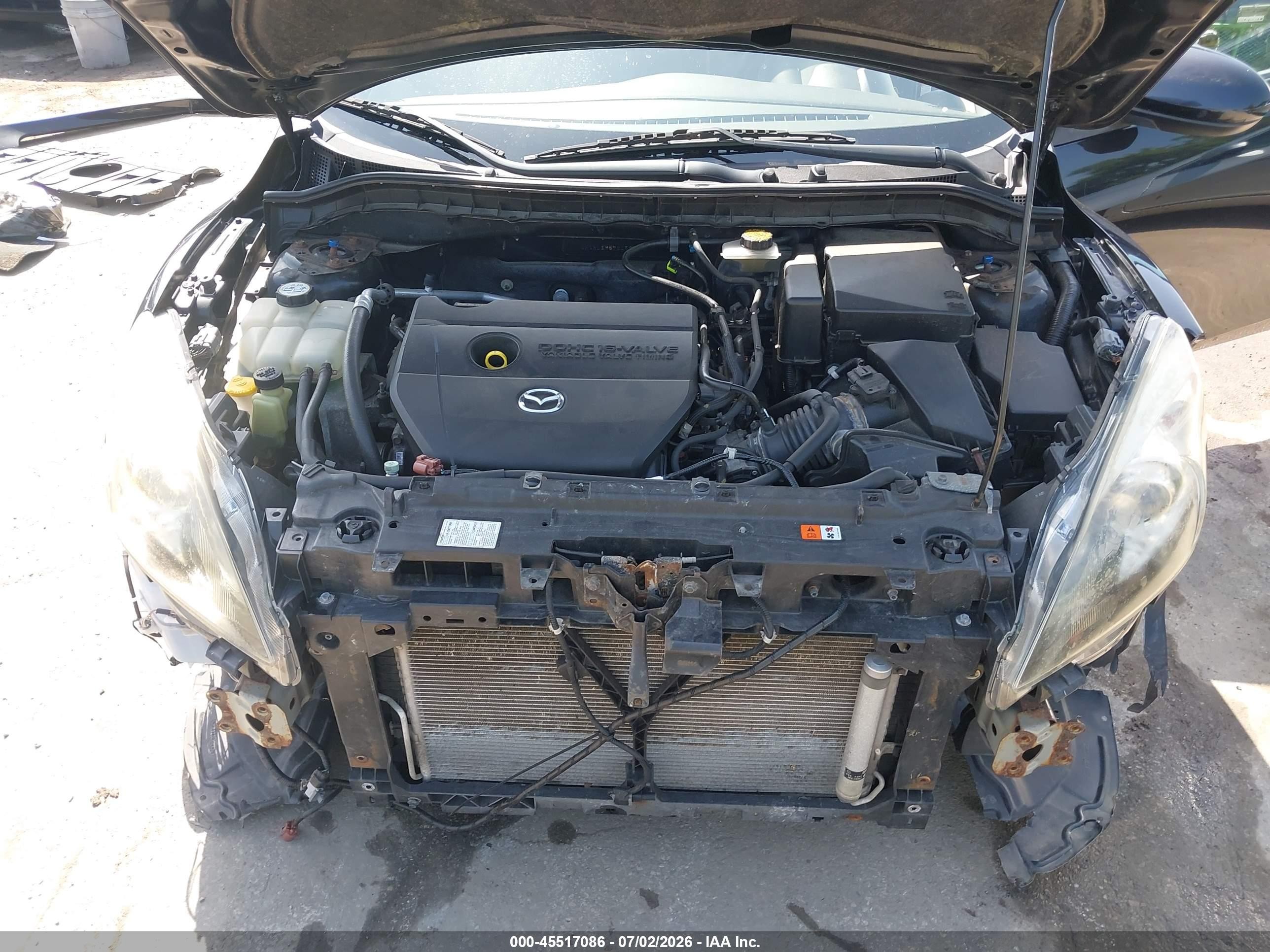 2011 Mazda Mazda3 S Grand Touring Черный vin: JM1BL1M67B1393125