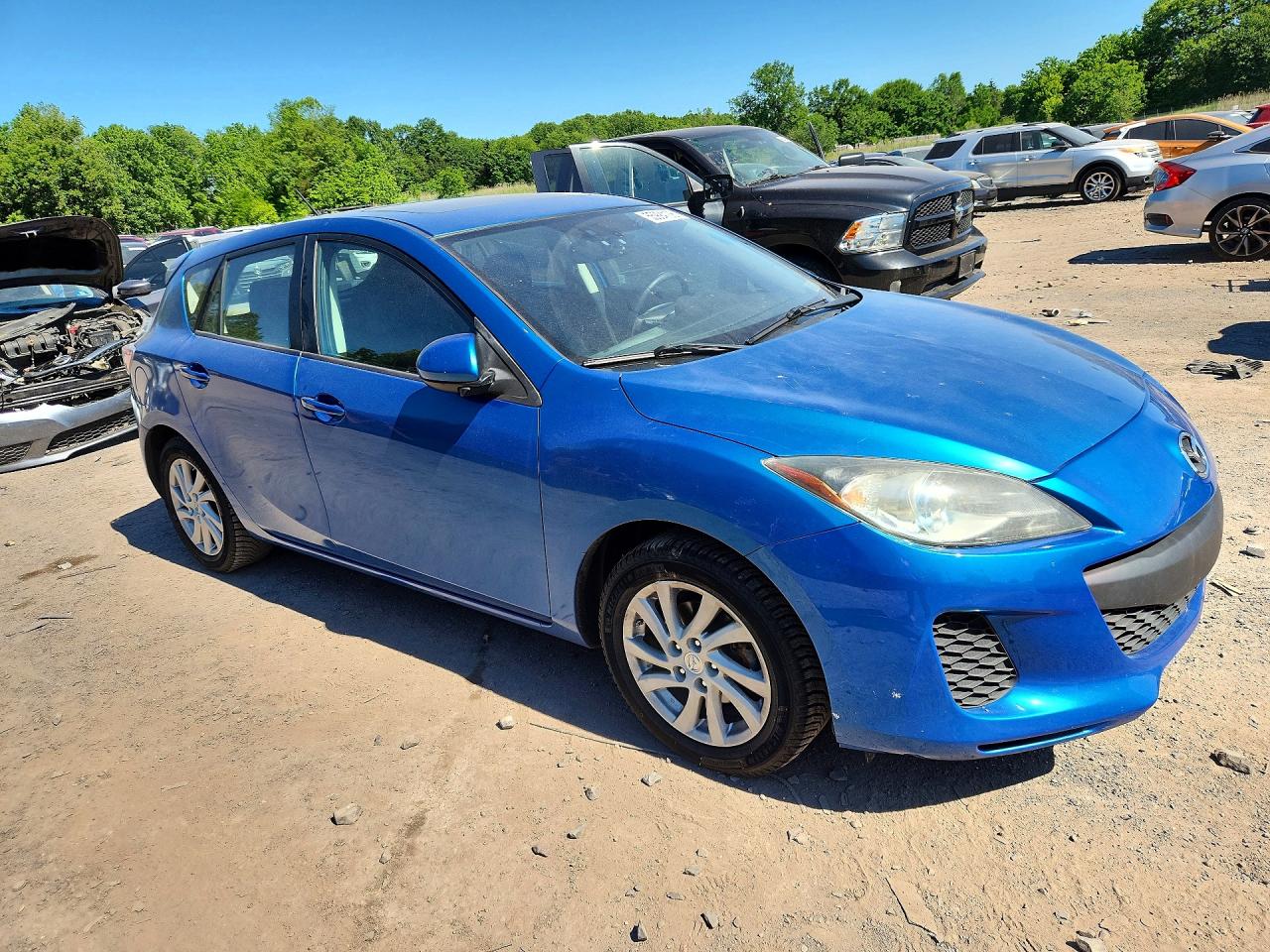 2012 Mazda 3 I Blue vin: JM1BL1M70C1535518