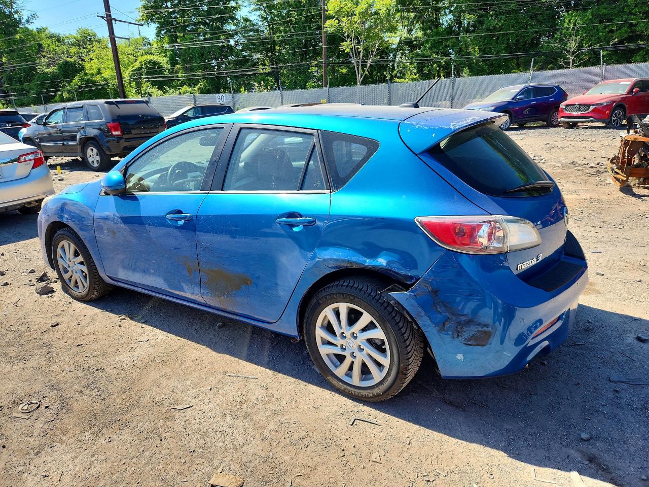 2012 Mazda 3 I Blue vin: JM1BL1M70C1535518