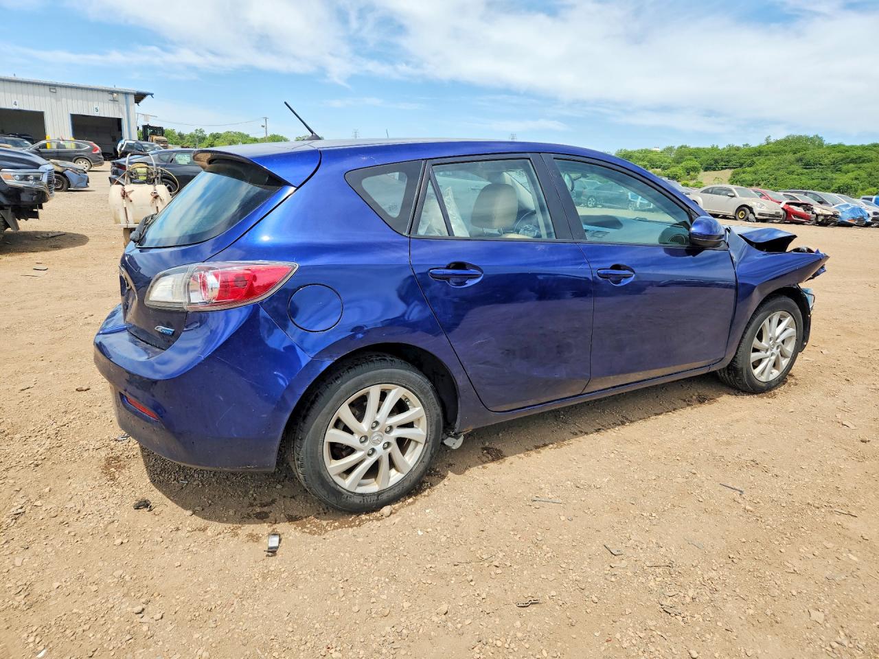 2012 Mazda 3 I Blue vin: JM1BL1M70C1613537