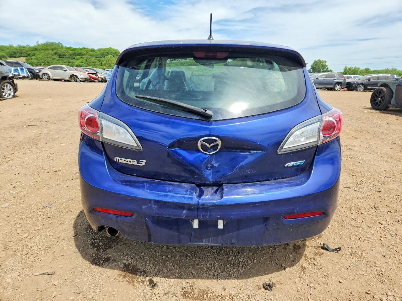 2012 Mazda 3 I Blue vin: JM1BL1M70C1613537