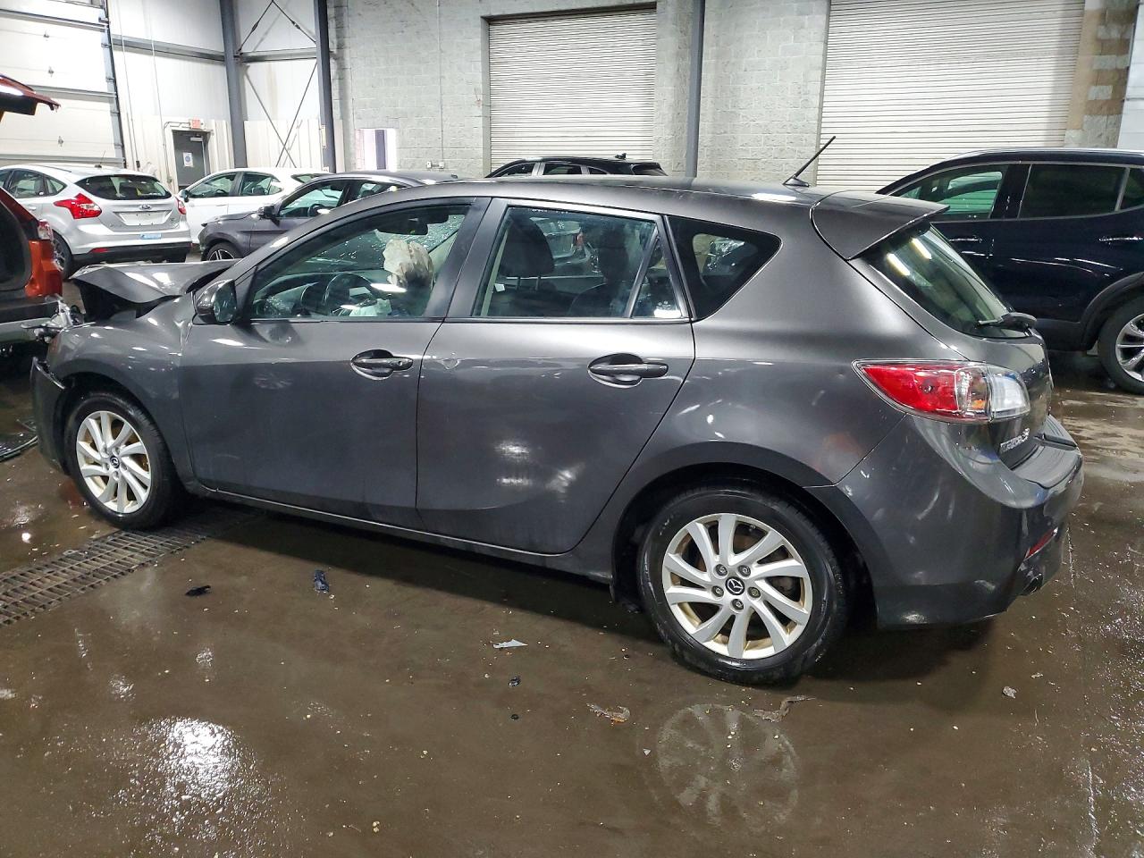 2013 Mazda 3 I Gray vin: JM1BL1M70D1737079