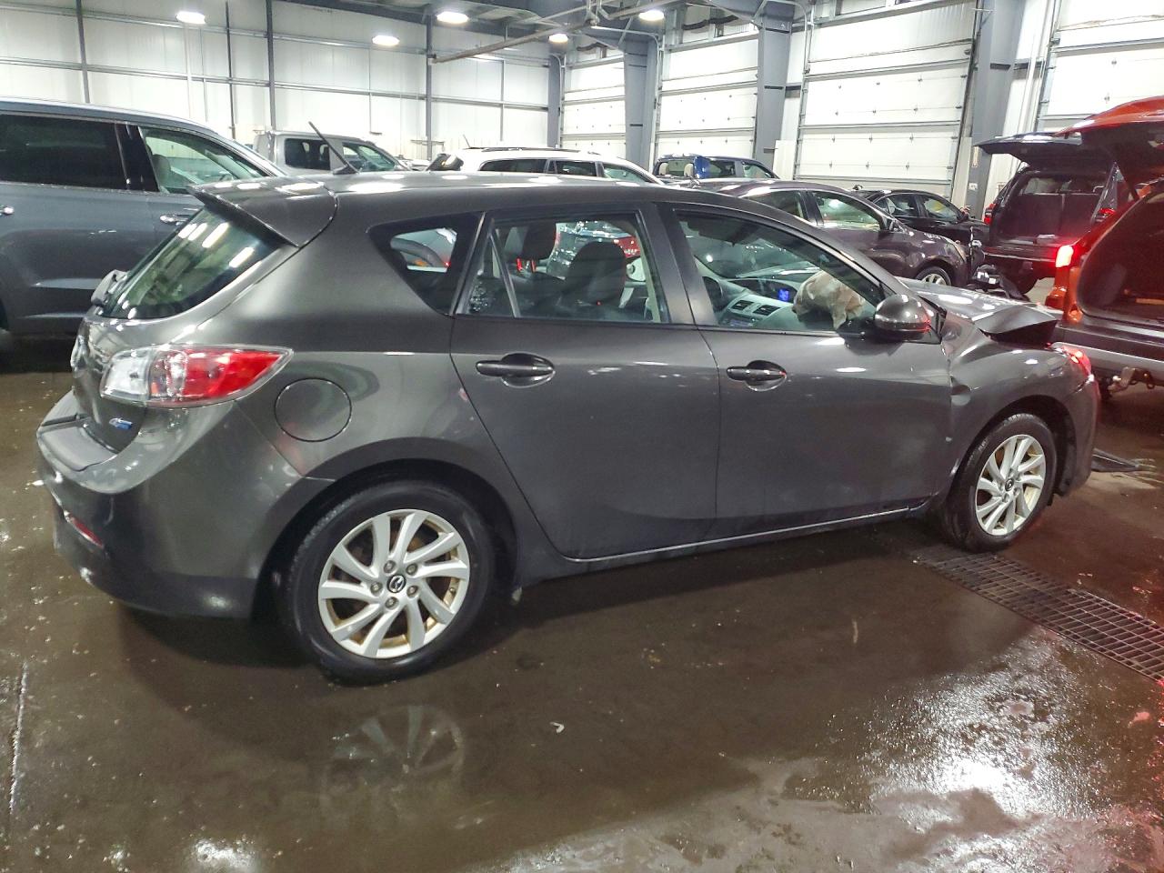 2013 Mazda 3 I Gray vin: JM1BL1M70D1737079