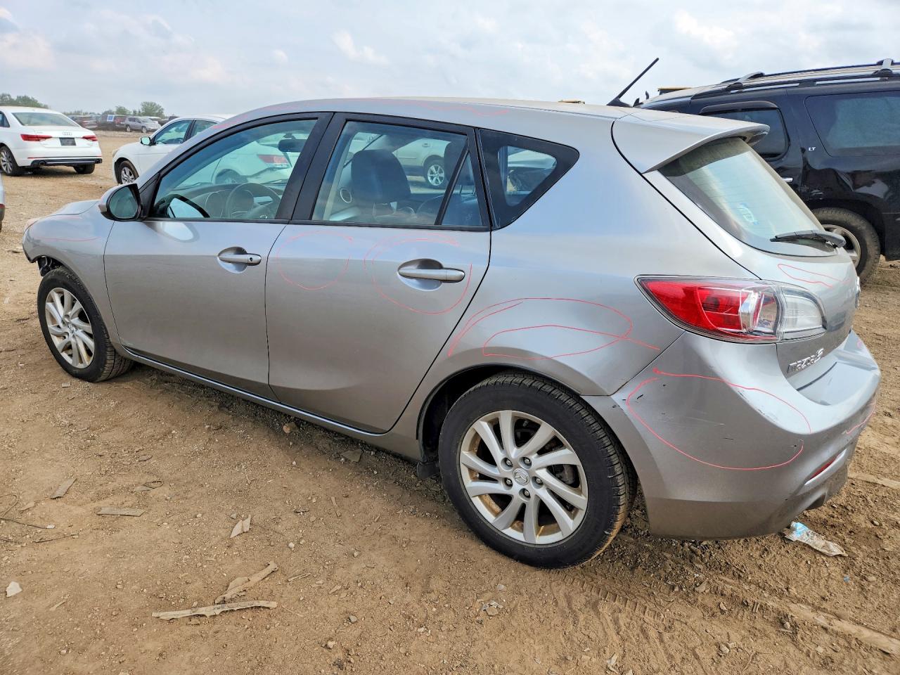 2012 Mazda 3 I Silver vin: JM1BL1M71C1606189