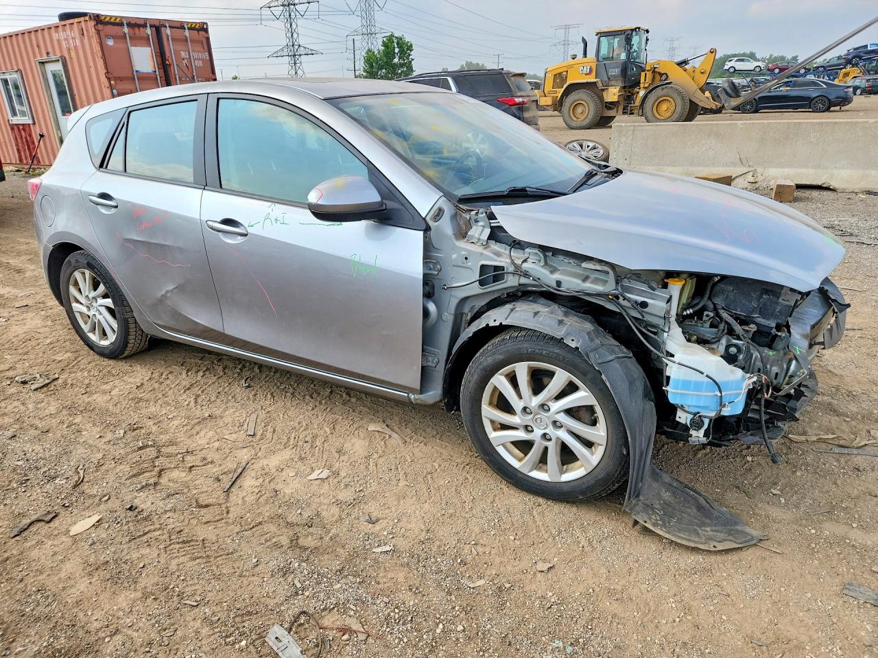 2012 Mazda 3 I Silver vin: JM1BL1M71C1606189