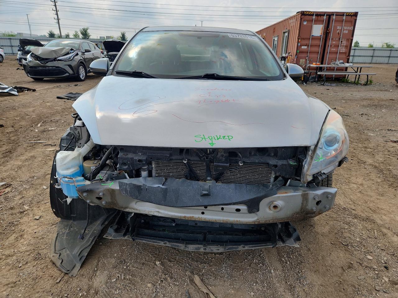 2012 Mazda 3 I Silver vin: JM1BL1M71C1606189