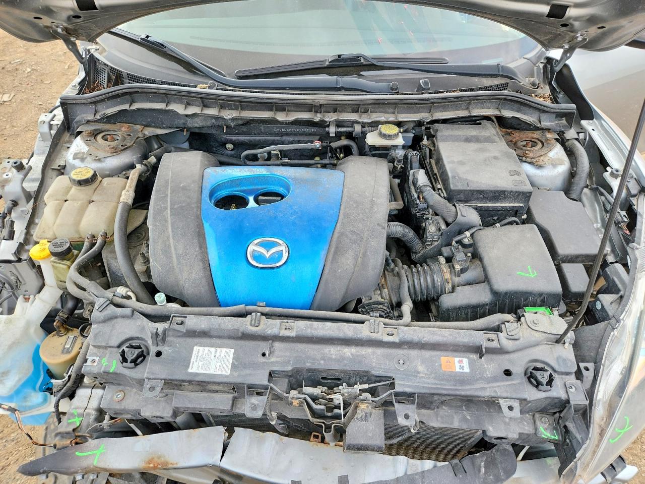 2012 Mazda 3 I Silver vin: JM1BL1M71C1606189
