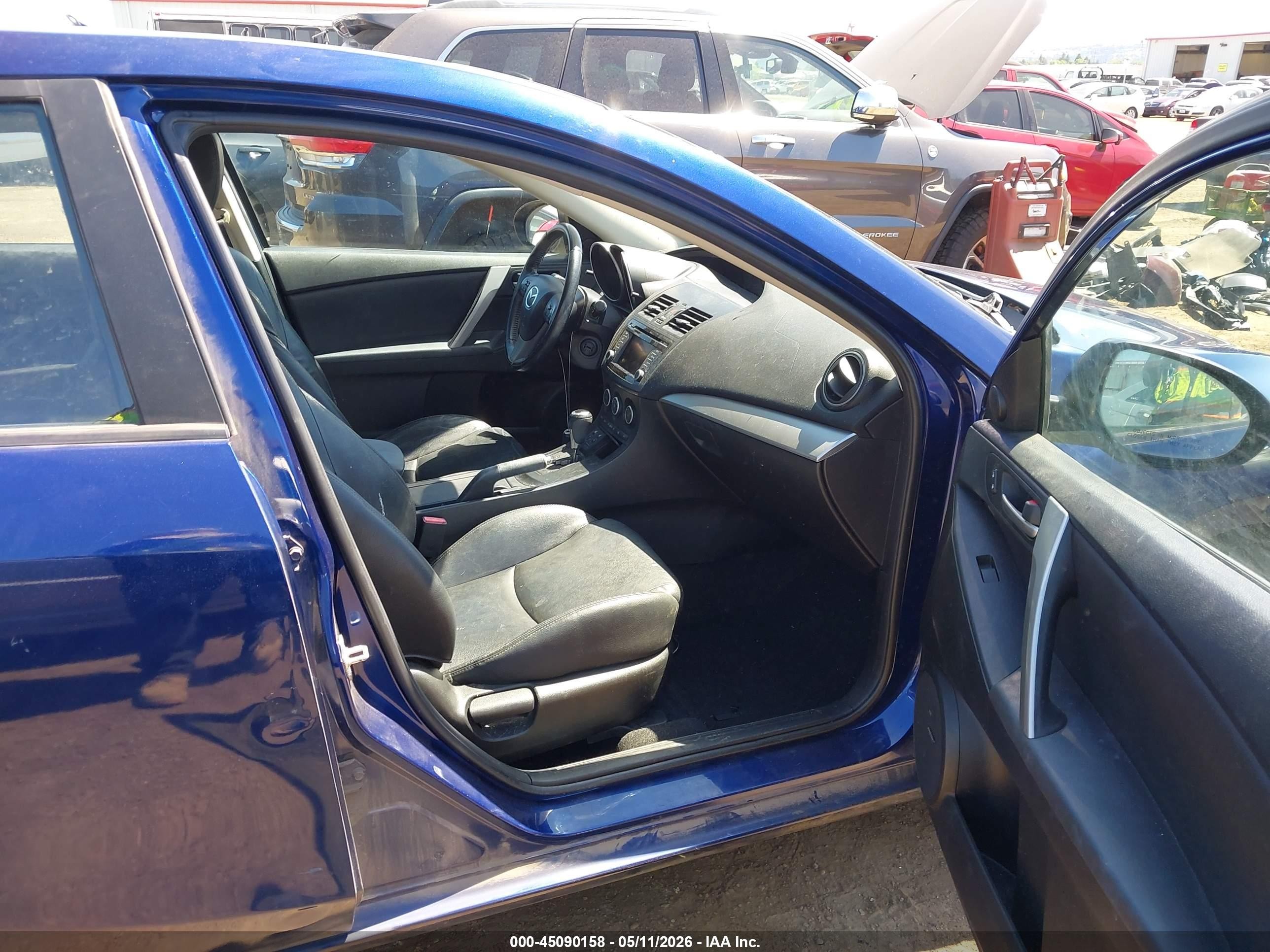 2013 Mazda Mazda3 I Grand Touring Blue vin: JM1BL1M71D1731940