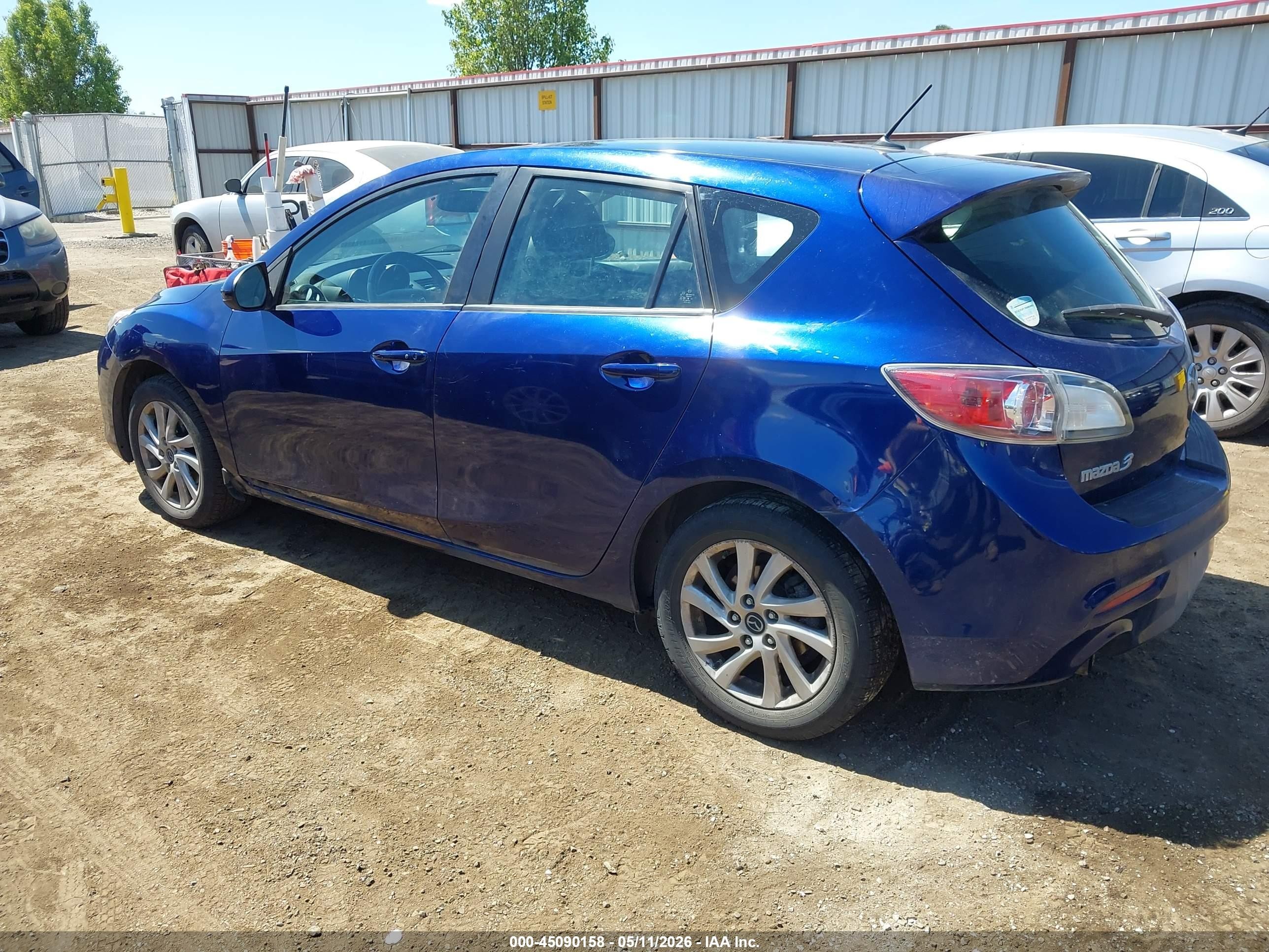 2013 Mazda Mazda3 I Grand Touring Blue vin: JM1BL1M71D1731940