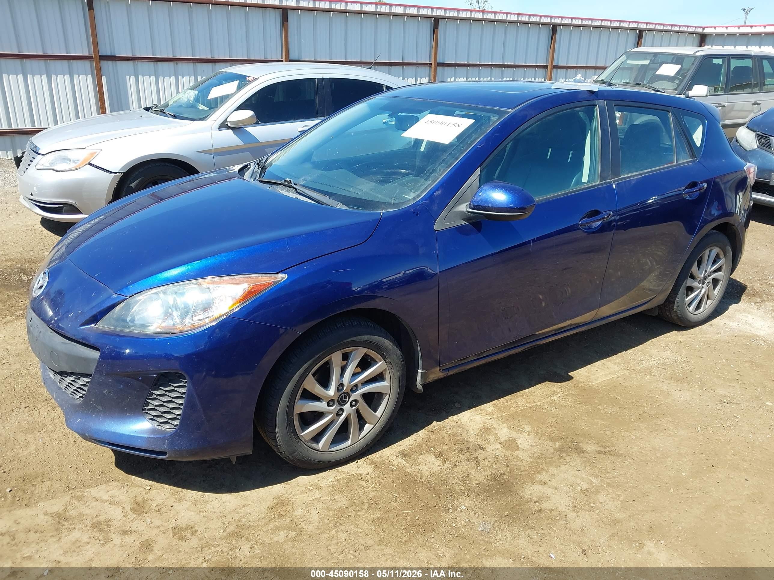 2013 Mazda Mazda3 I Grand Touring Blue vin: JM1BL1M71D1731940
