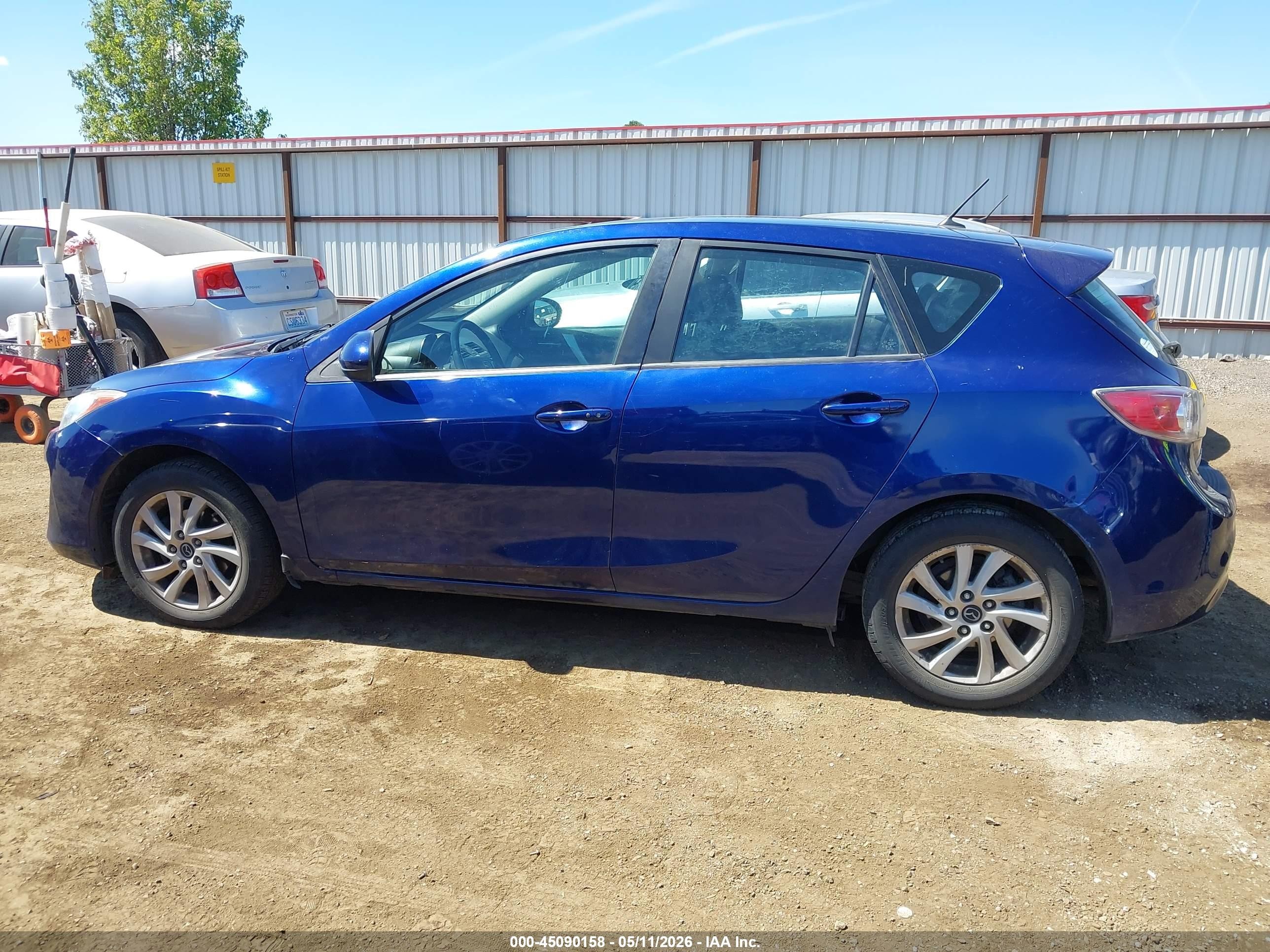2013 Mazda Mazda3 I Grand Touring Blue vin: JM1BL1M71D1731940