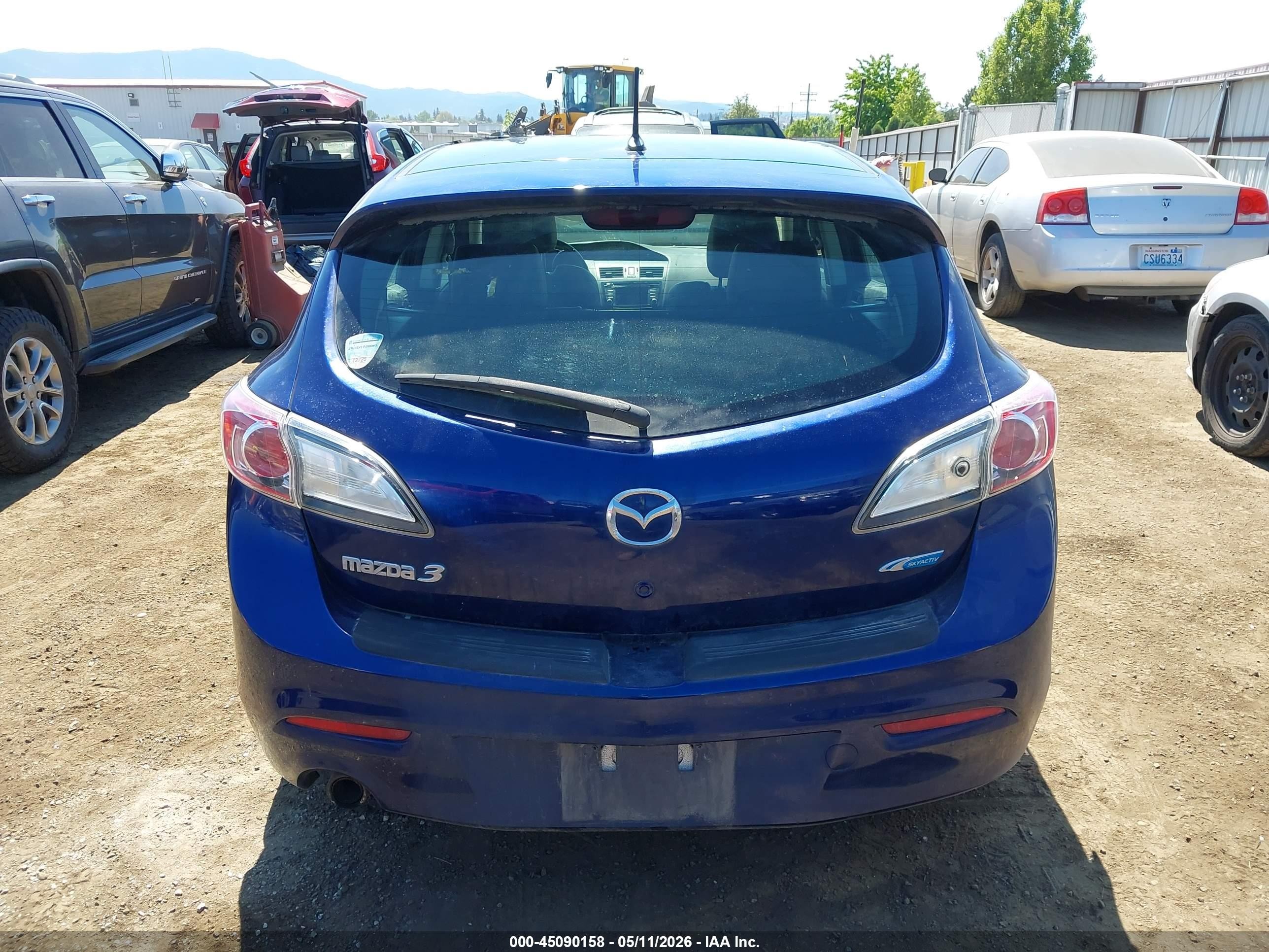 2013 Mazda Mazda3 I Grand Touring Blue vin: JM1BL1M71D1731940