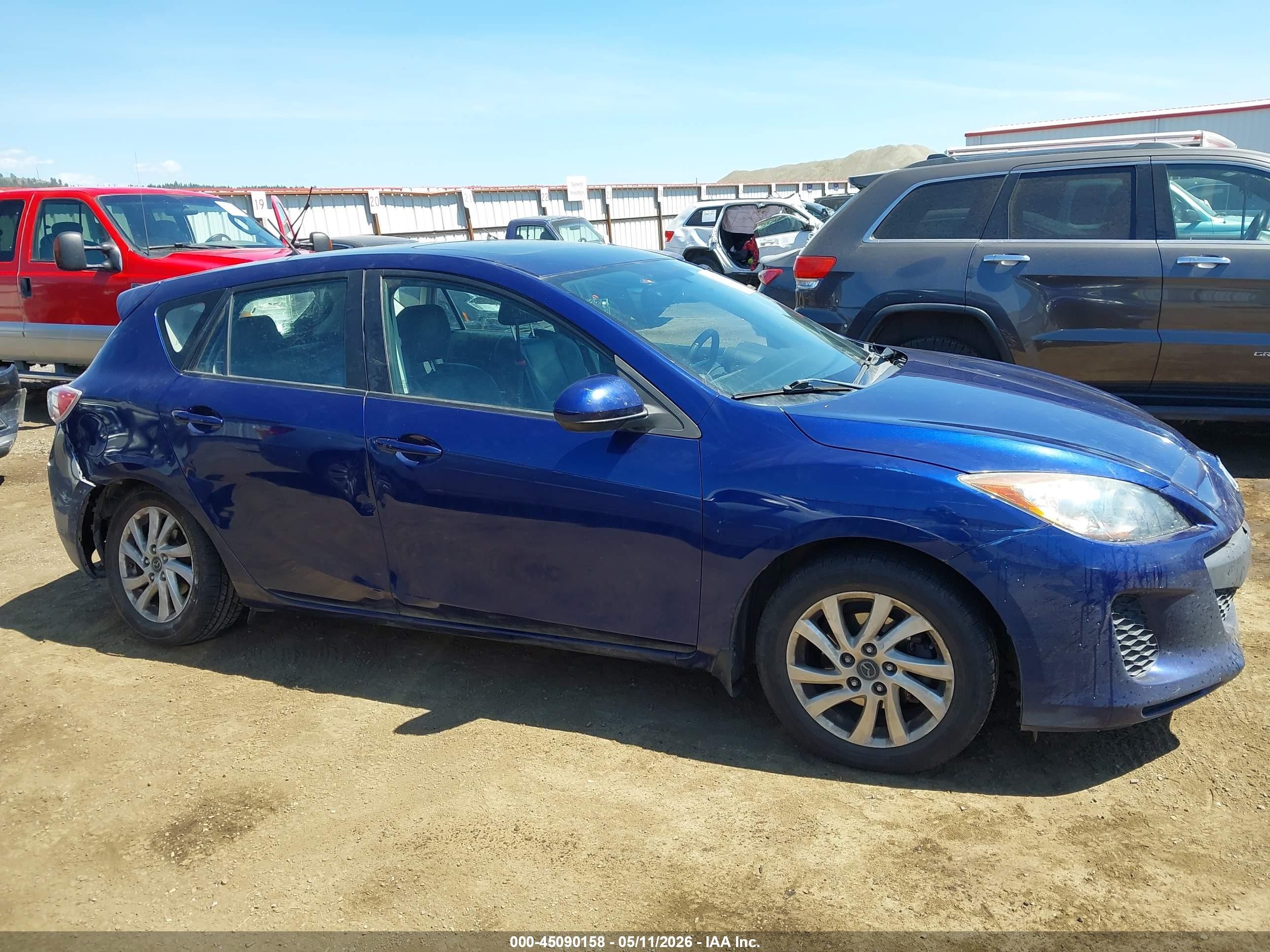 2013 Mazda Mazda3 I Grand Touring Blue vin: JM1BL1M71D1731940