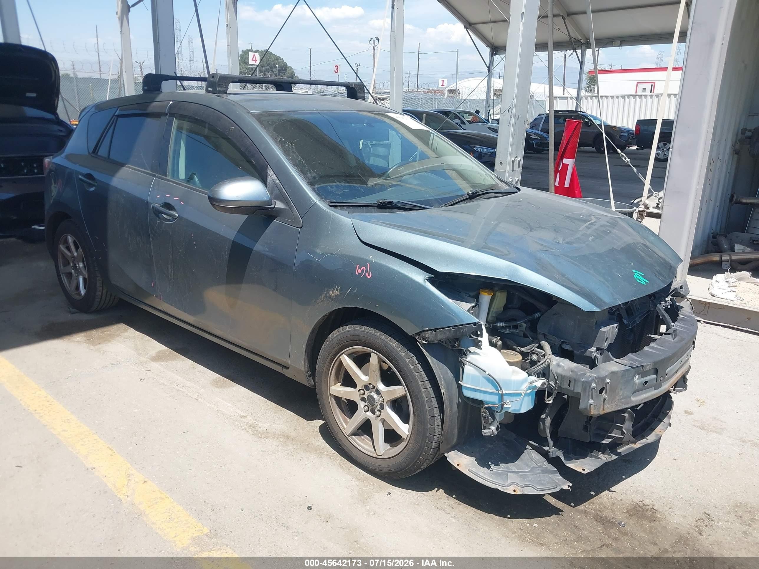 2012 Mazda Mazda3 I Grand Touring Green vin: JM1BL1M74C1631068