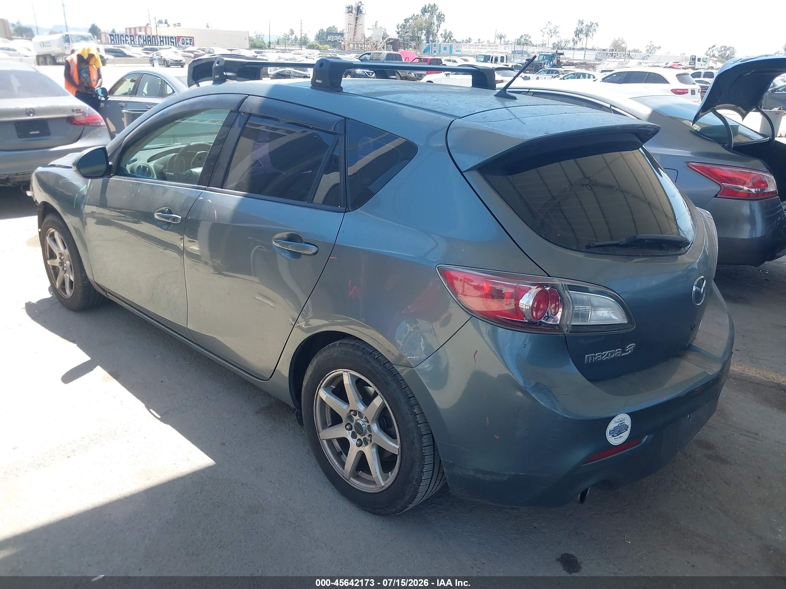 2012 Mazda Mazda3 I Grand Touring Green vin: JM1BL1M74C1631068