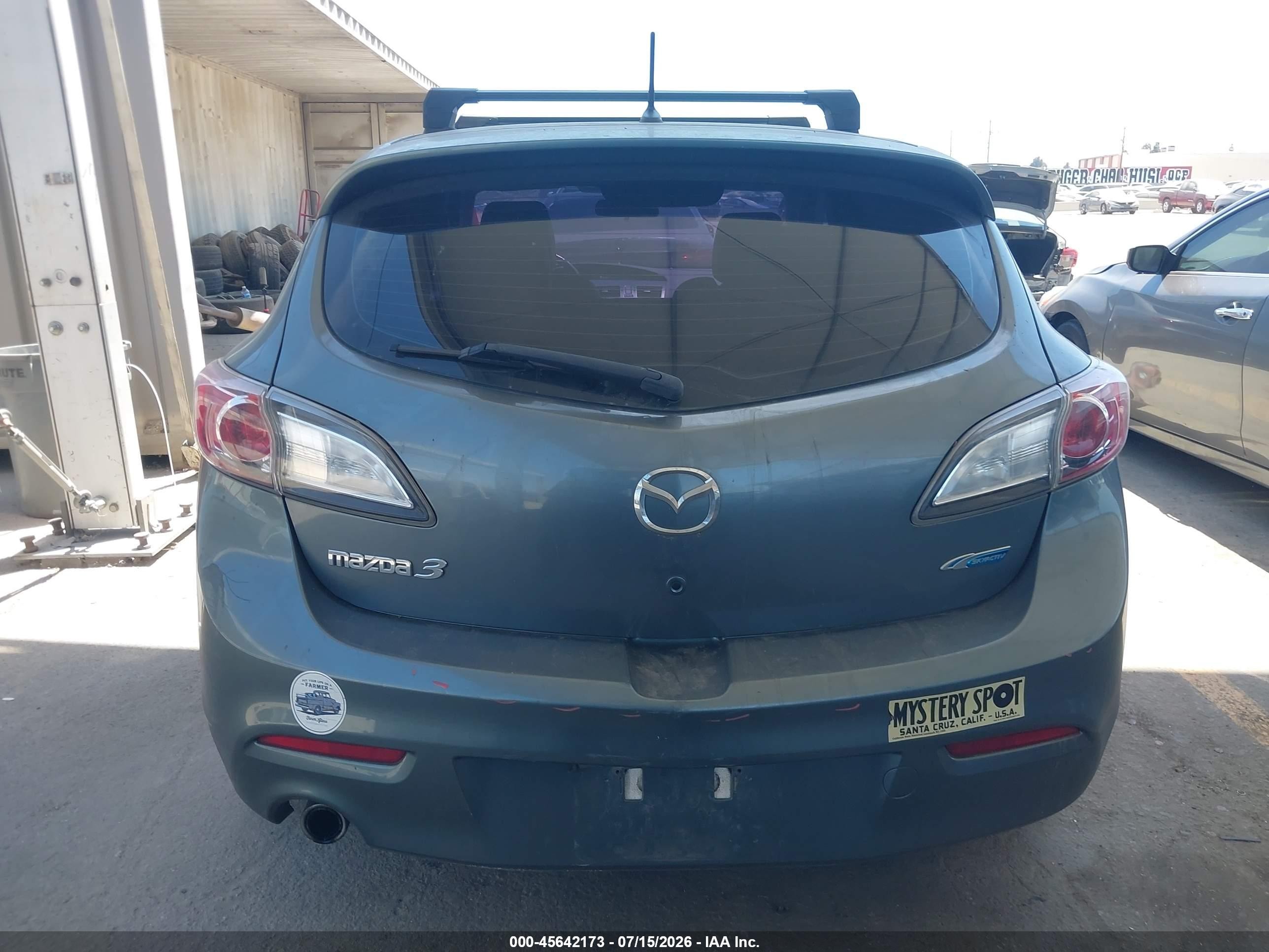 2012 Mazda Mazda3 I Grand Touring Green vin: JM1BL1M74C1631068