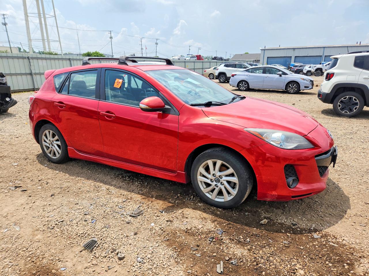 2013 Mazda 3 I Красный vin: JM1BL1M74D1834298