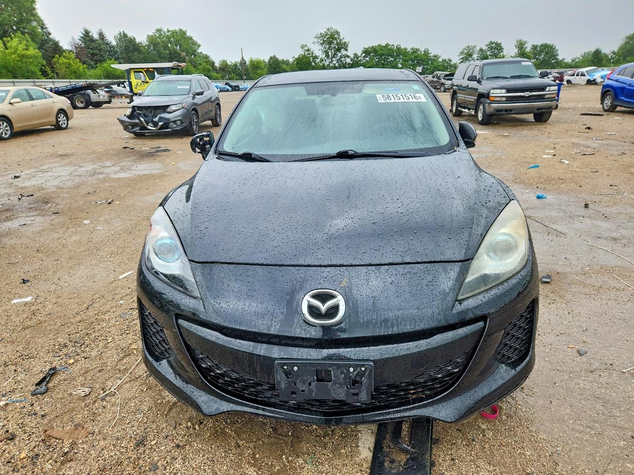2012 Mazda 3 I Black vin: JM1BL1M75C1649045
