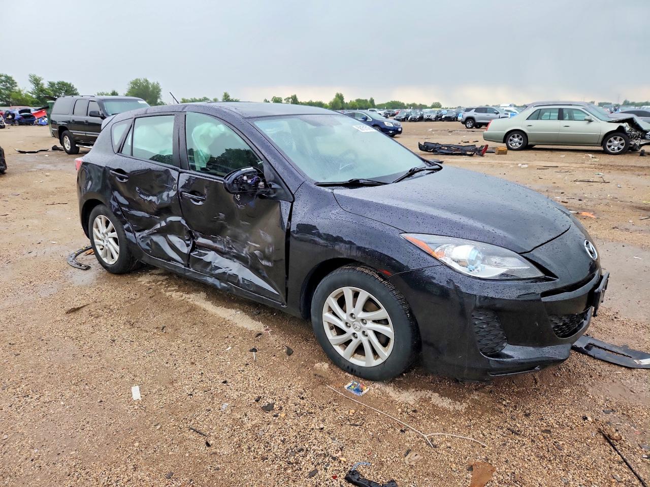 2012 Mazda 3 I Black vin: JM1BL1M75C1649045