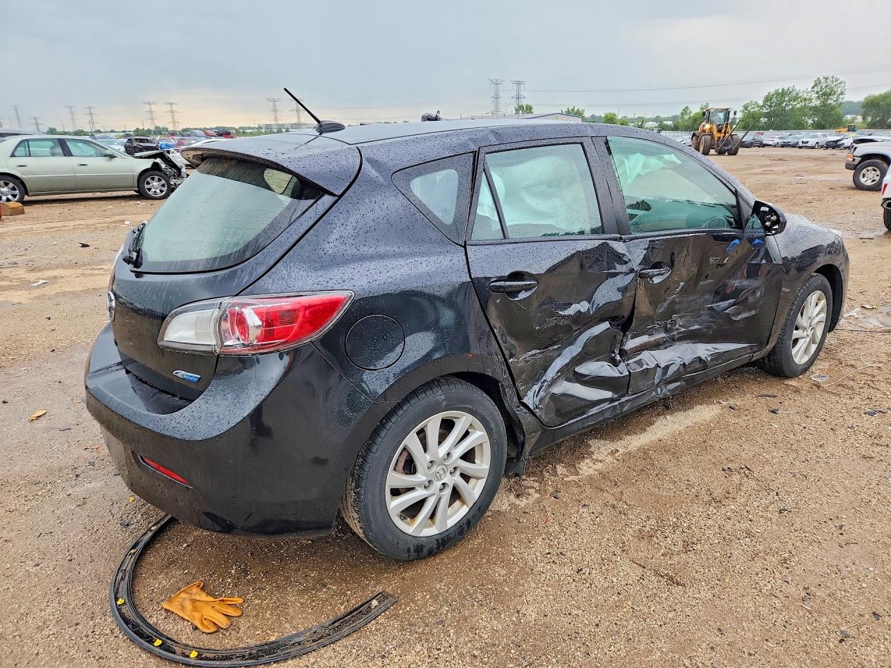 2012 Mazda 3 I Black vin: JM1BL1M75C1649045