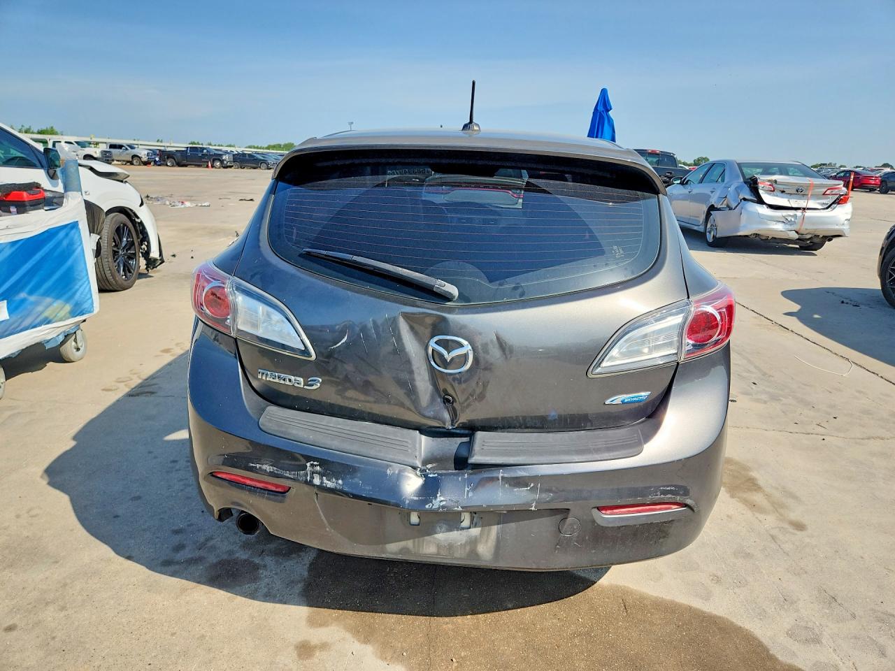 2012 Mazda 3 I Gray vin: JM1BL1M75C1658716