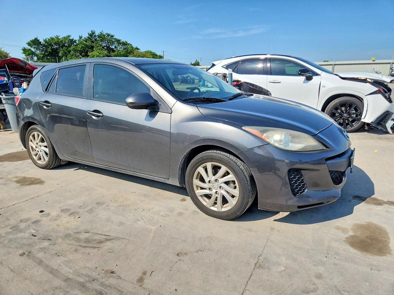 2012 Mazda 3 I Gray vin: JM1BL1M75C1658716