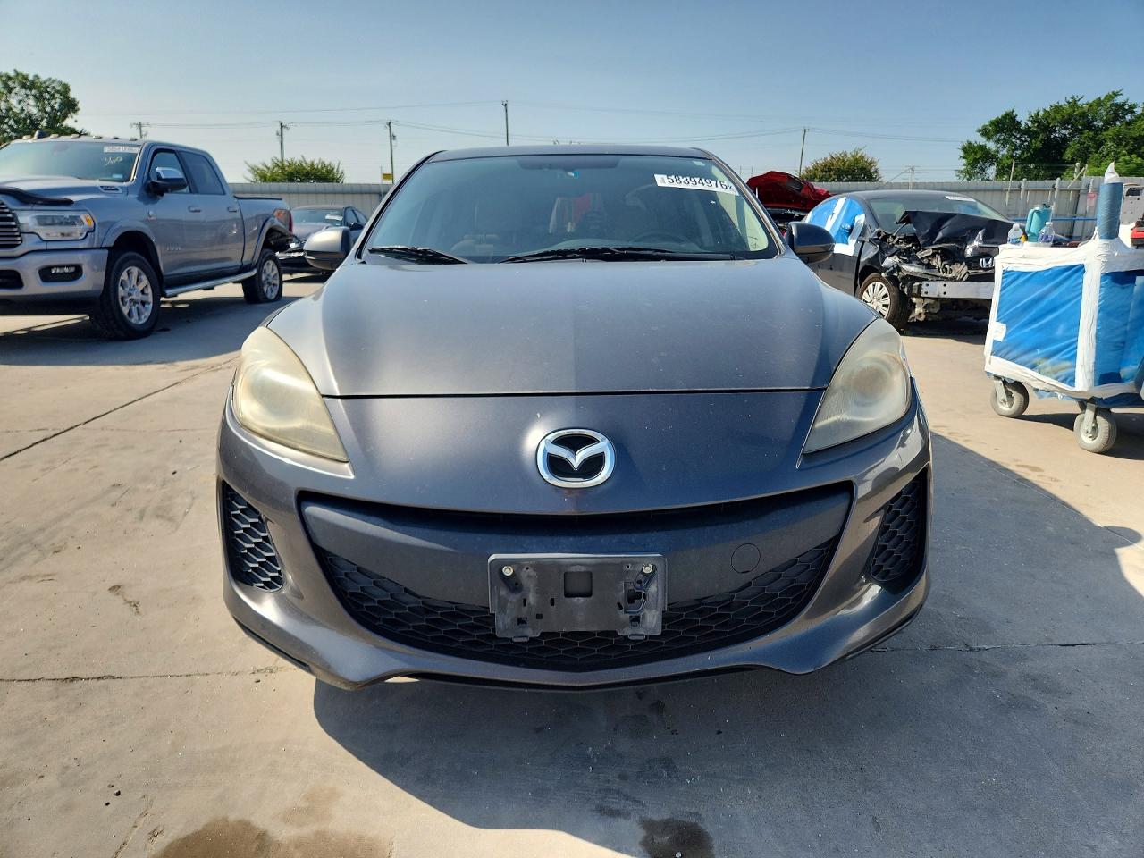 2012 Mazda 3 I Gray vin: JM1BL1M75C1658716