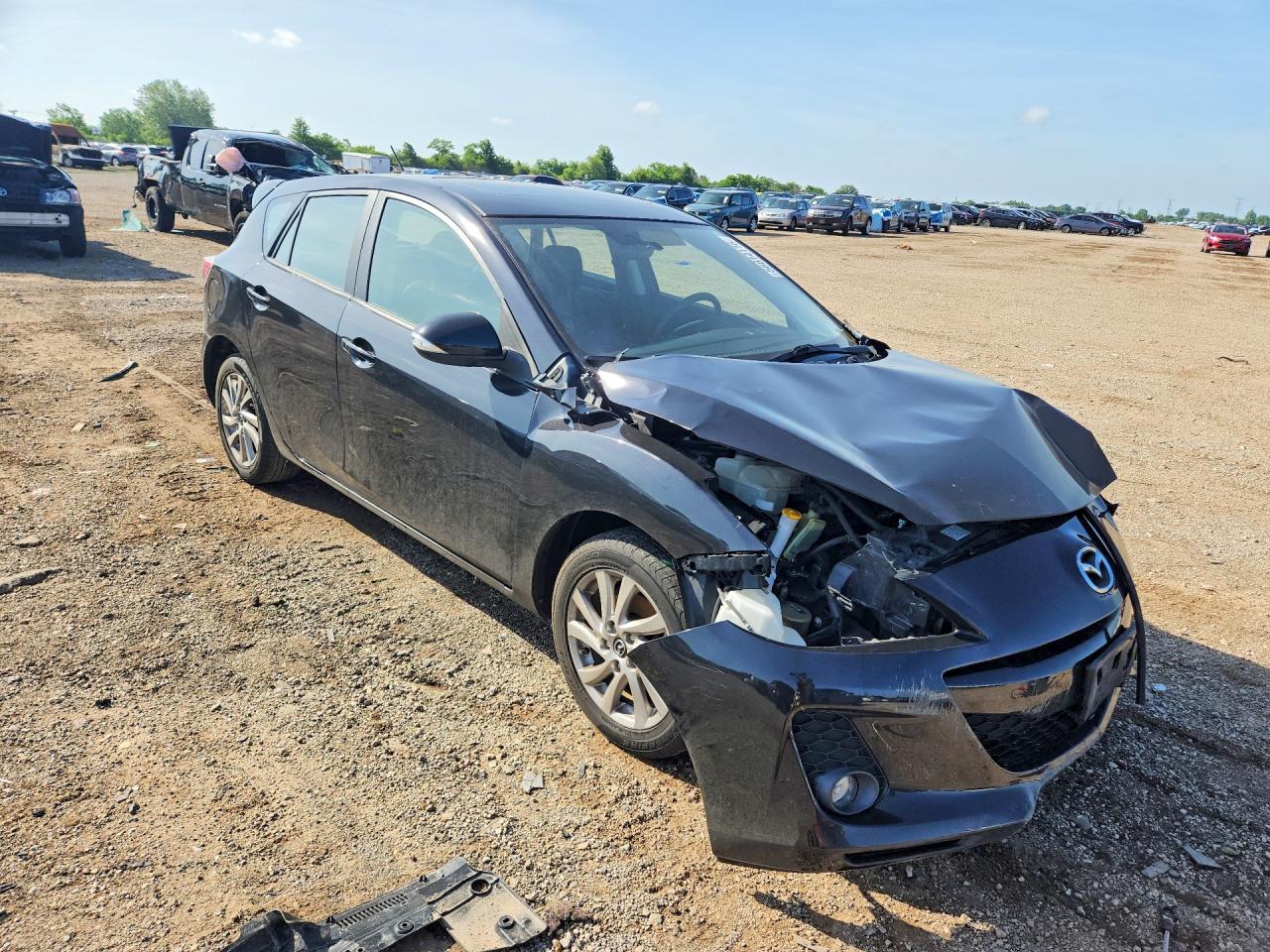 2013 Mazda 3 I Black vin: JM1BL1M75D1810317
