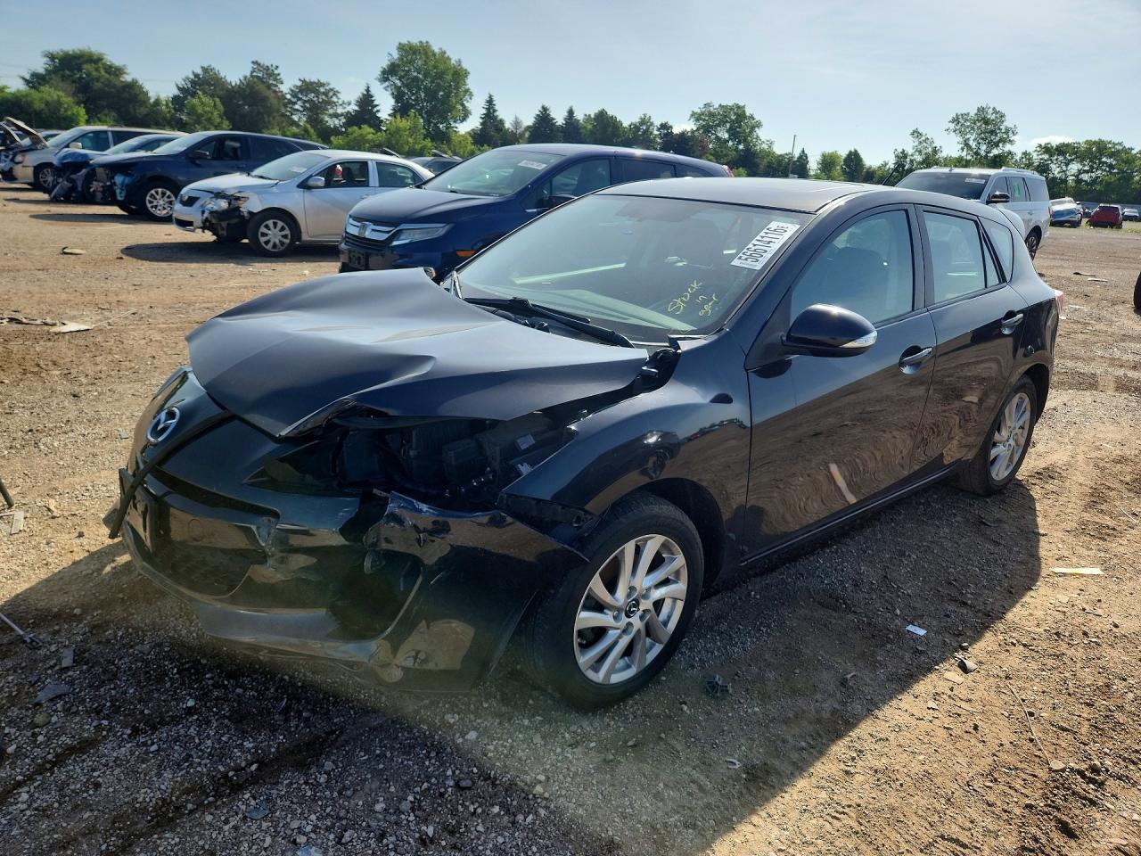 2013 Mazda 3 I Black vin: JM1BL1M75D1810317