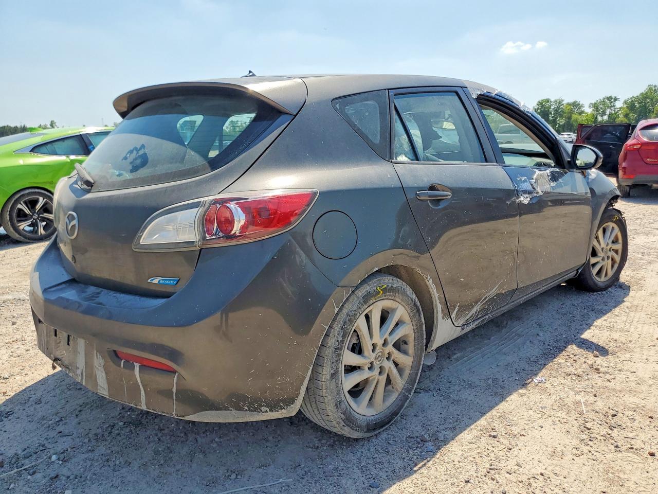 2012 Mazda 3 I Gray vin: JM1BL1M77C1610506