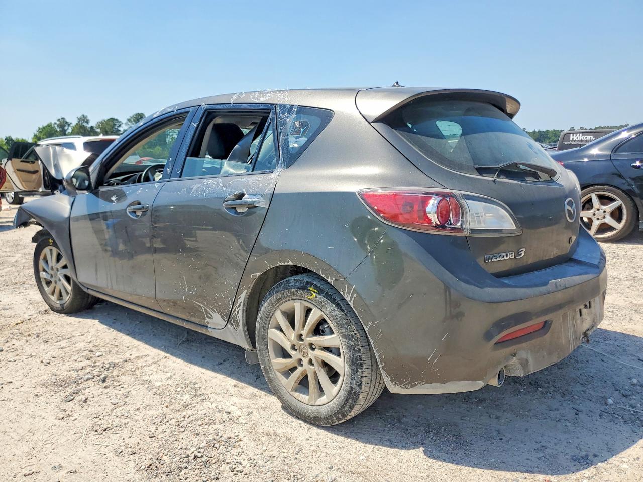 2012 Mazda 3 I Gray vin: JM1BL1M77C1610506