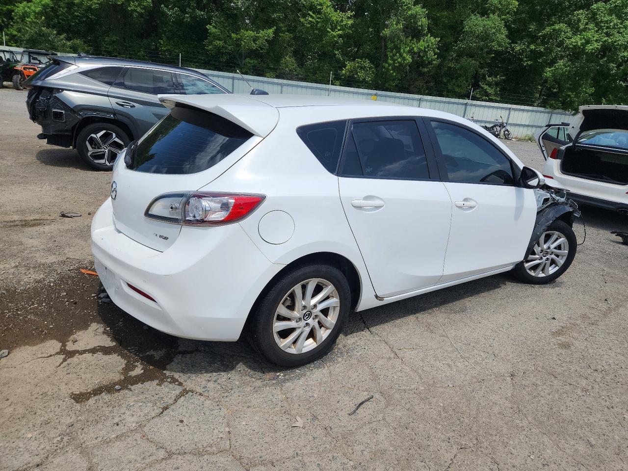 2013 Mazda 3 I Белый vin: JM1BL1M78D1733765