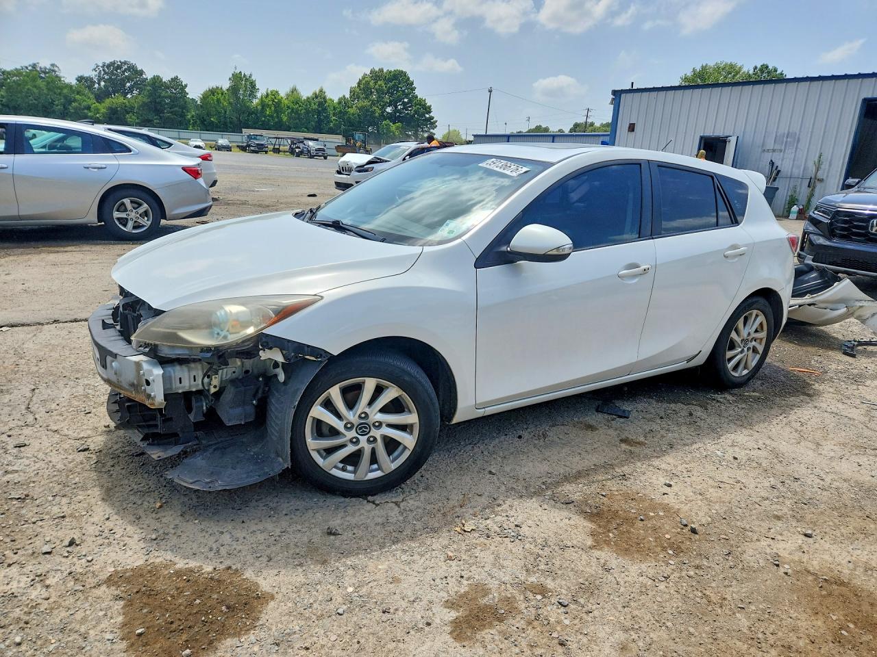 2013 Mazda 3 I Белый vin: JM1BL1M78D1733765