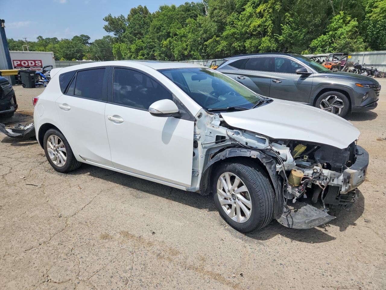 2013 Mazda 3 I Белый vin: JM1BL1M78D1733765