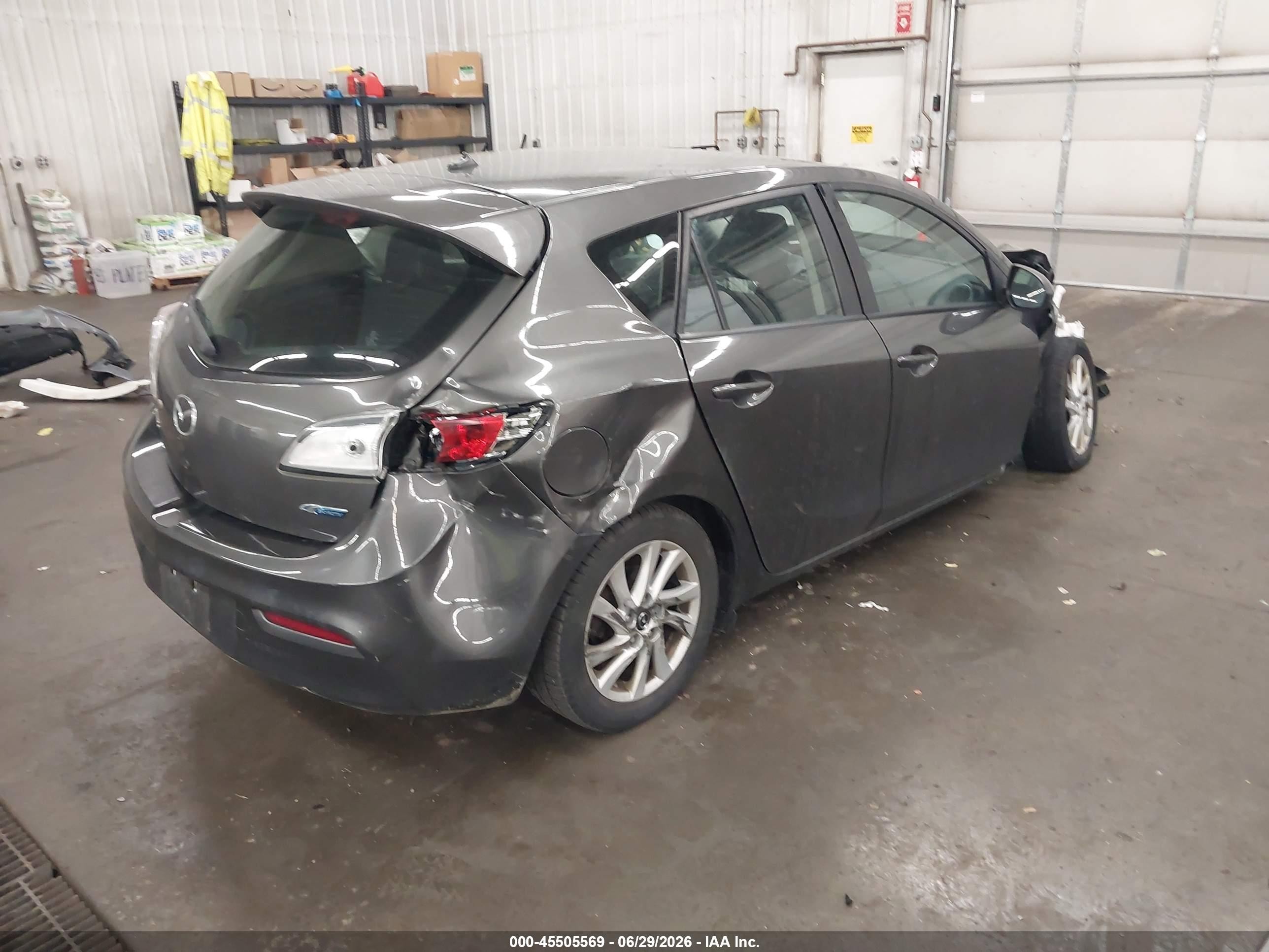 2013 Mazda Mazda3 I Grand Touring Gray vin: JM1BL1M78D1770296