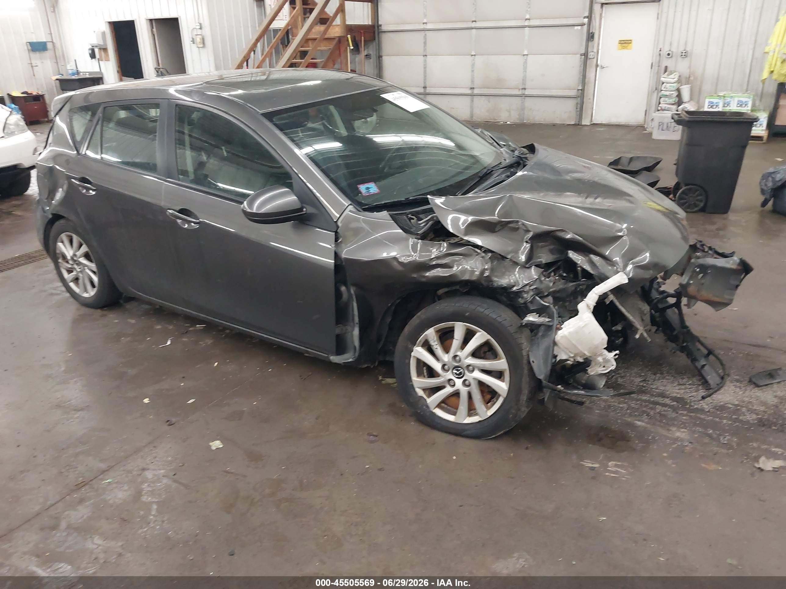 2013 Mazda Mazda3 I Grand Touring Серый vin: JM1BL1M78D1770296