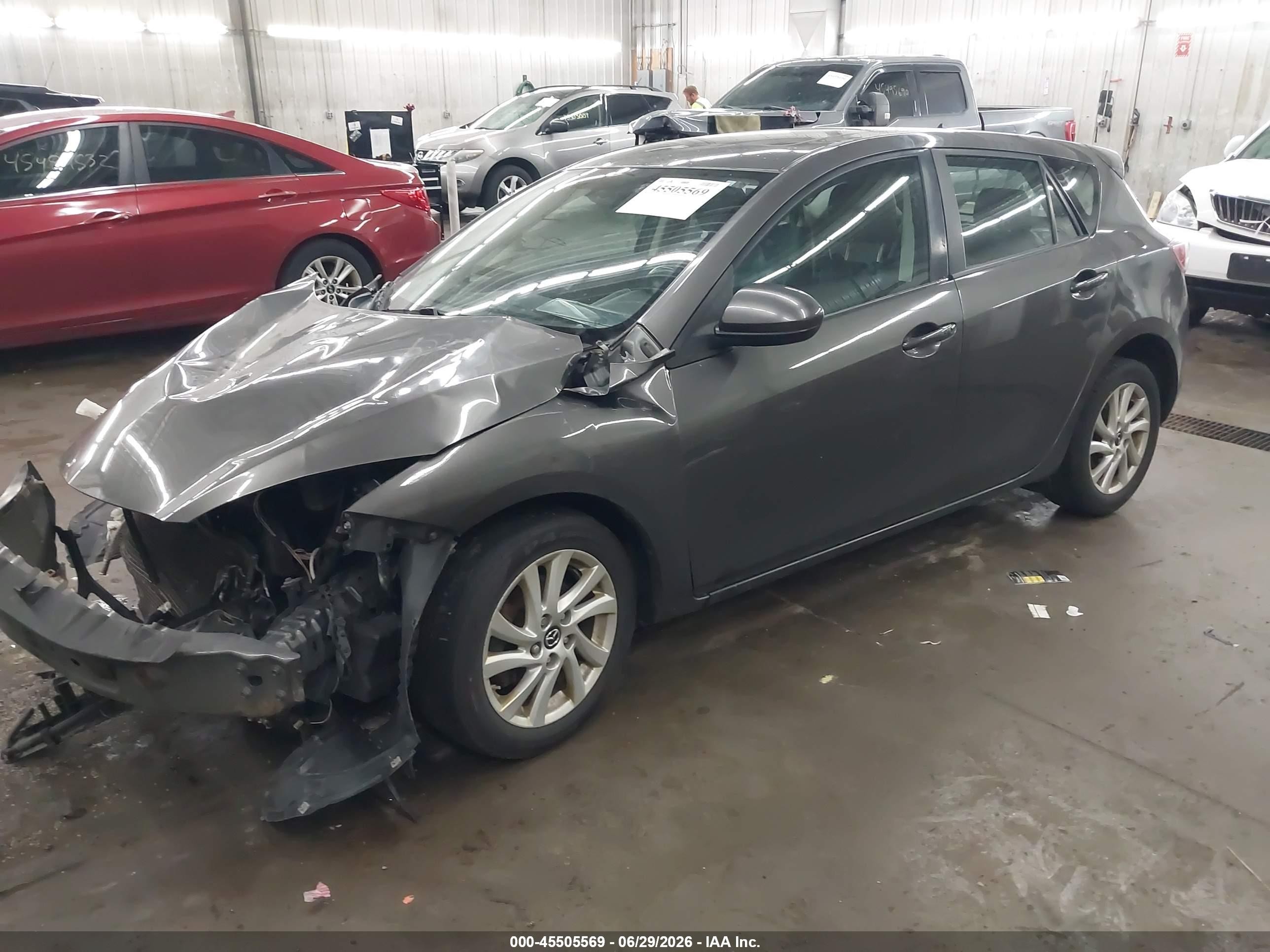 2013 Mazda Mazda3 I Grand Touring Gray vin: JM1BL1M78D1770296