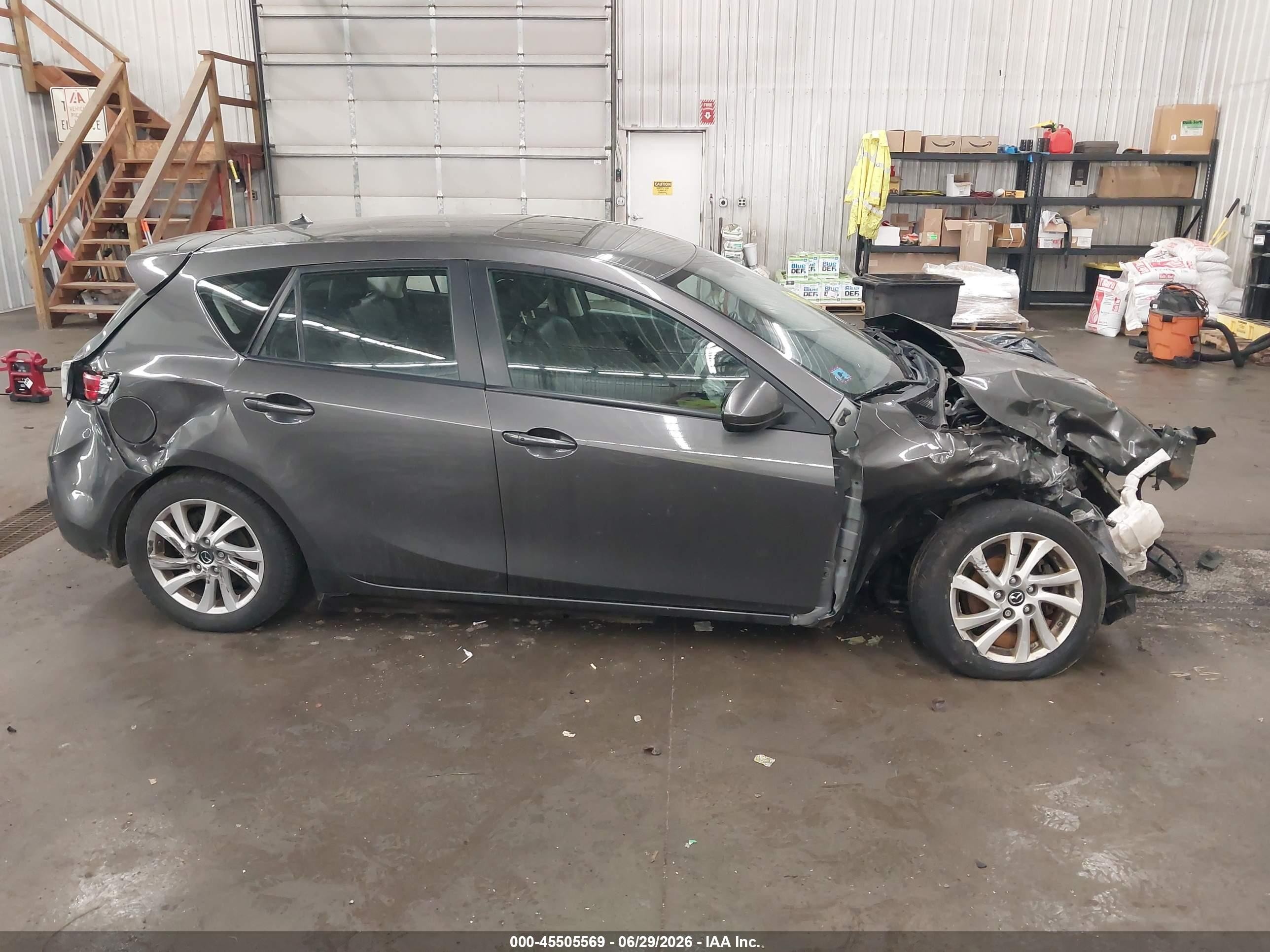 2013 Mazda Mazda3 I Grand Touring Gray vin: JM1BL1M78D1770296