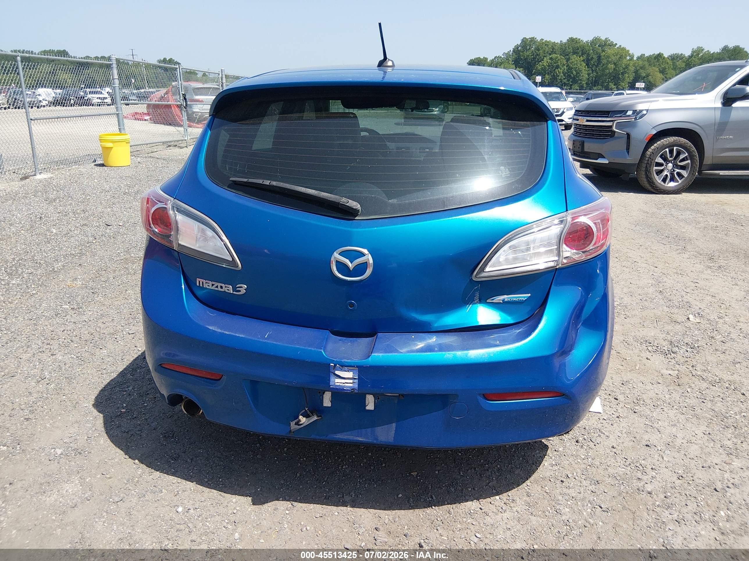 2012 Mazda Mazda3 I Grand Touring Blue vin: JM1BL1M79C1574897