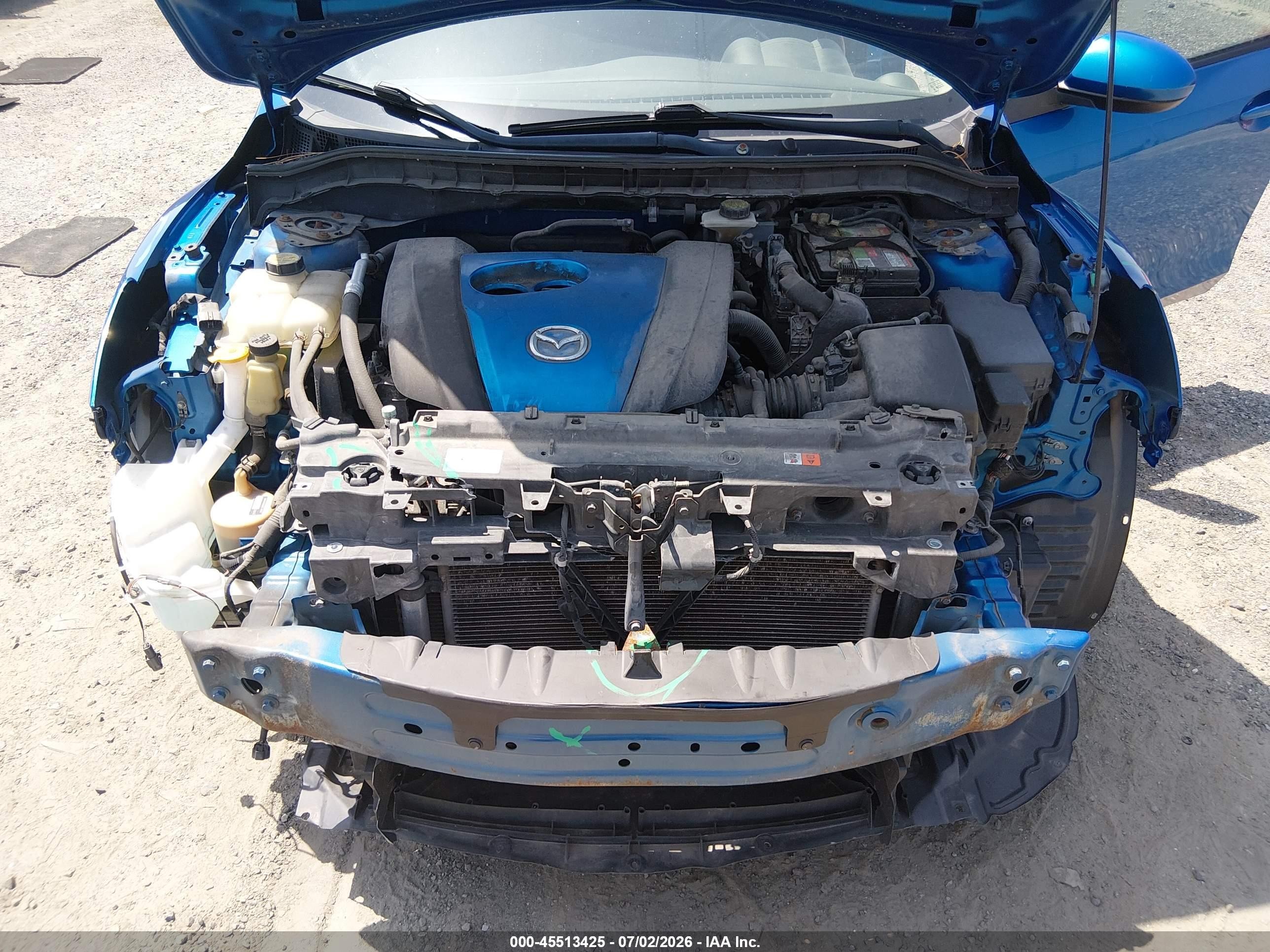 2012 Mazda Mazda3 I Grand Touring Blue vin: JM1BL1M79C1574897